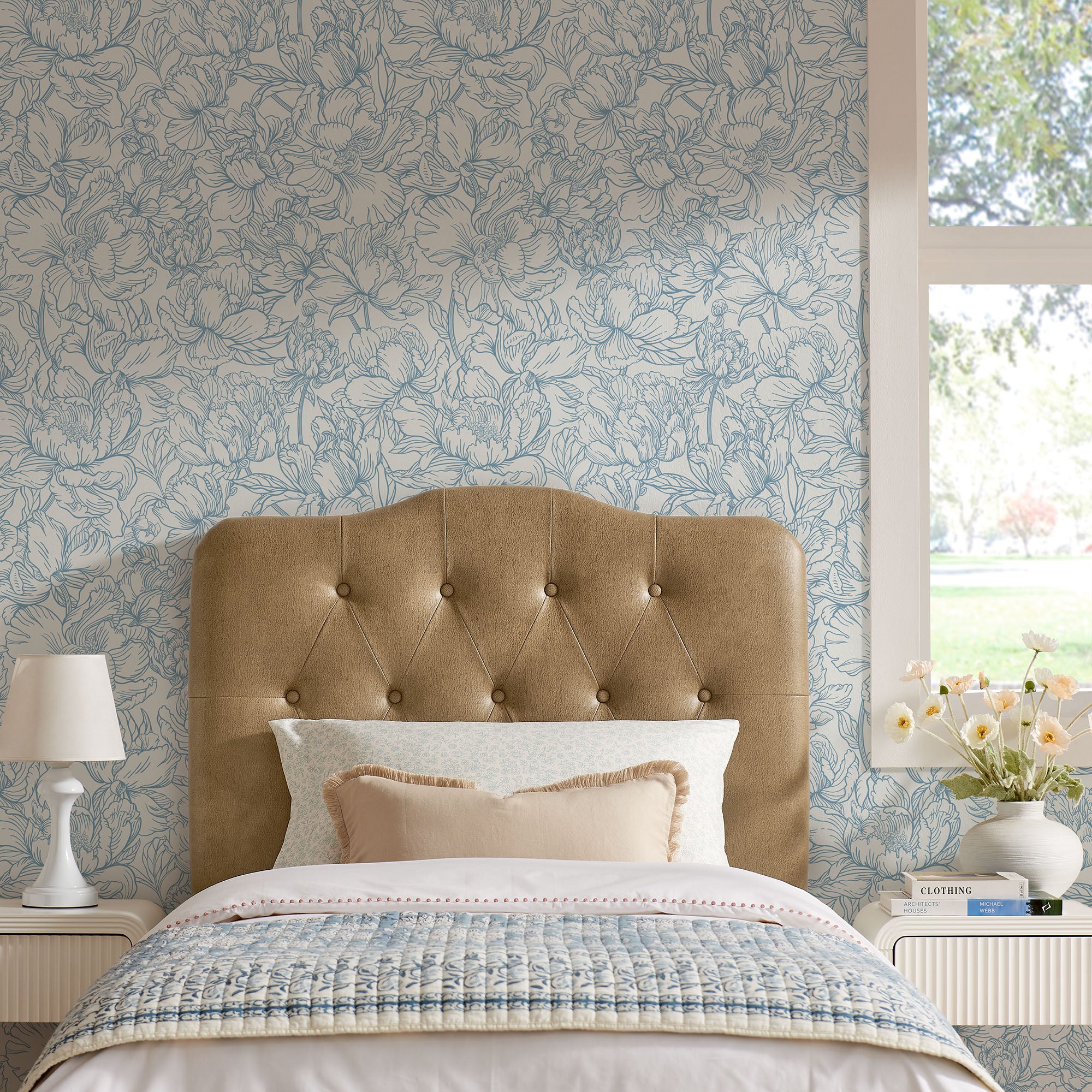 Annabel Faux Leather Twin Headboard