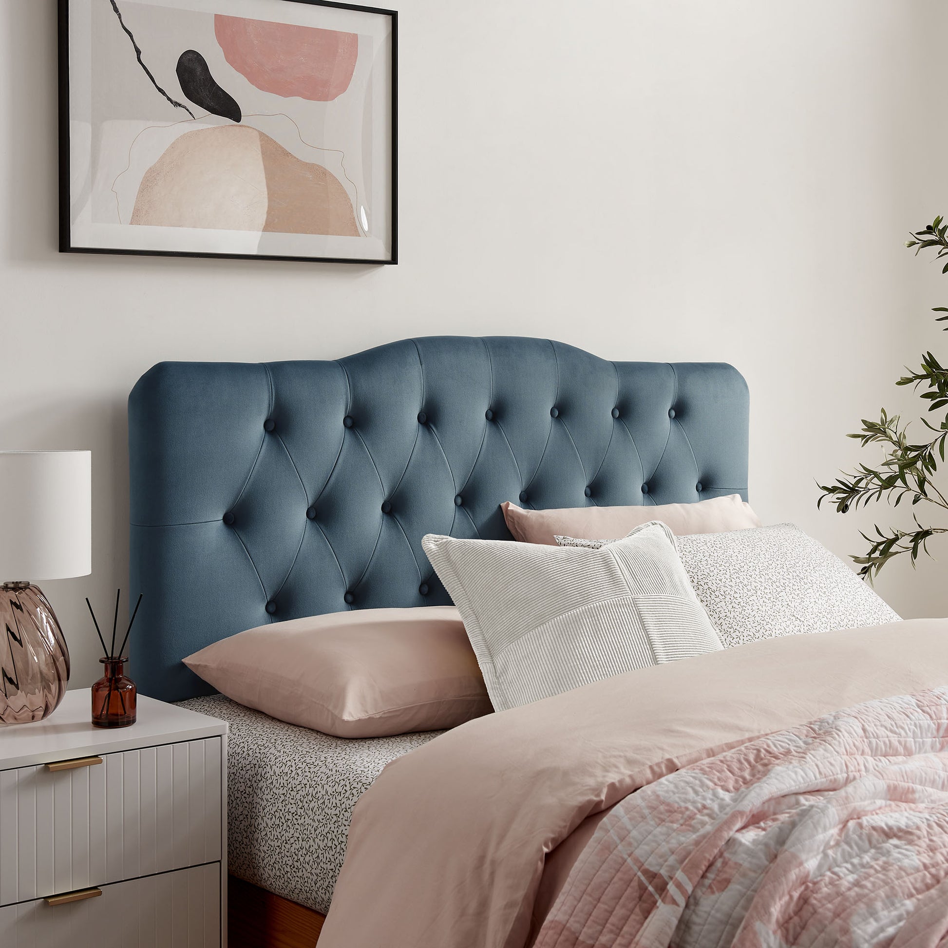 Annabel Stain-Resistant Performance Velvet Full Headboard