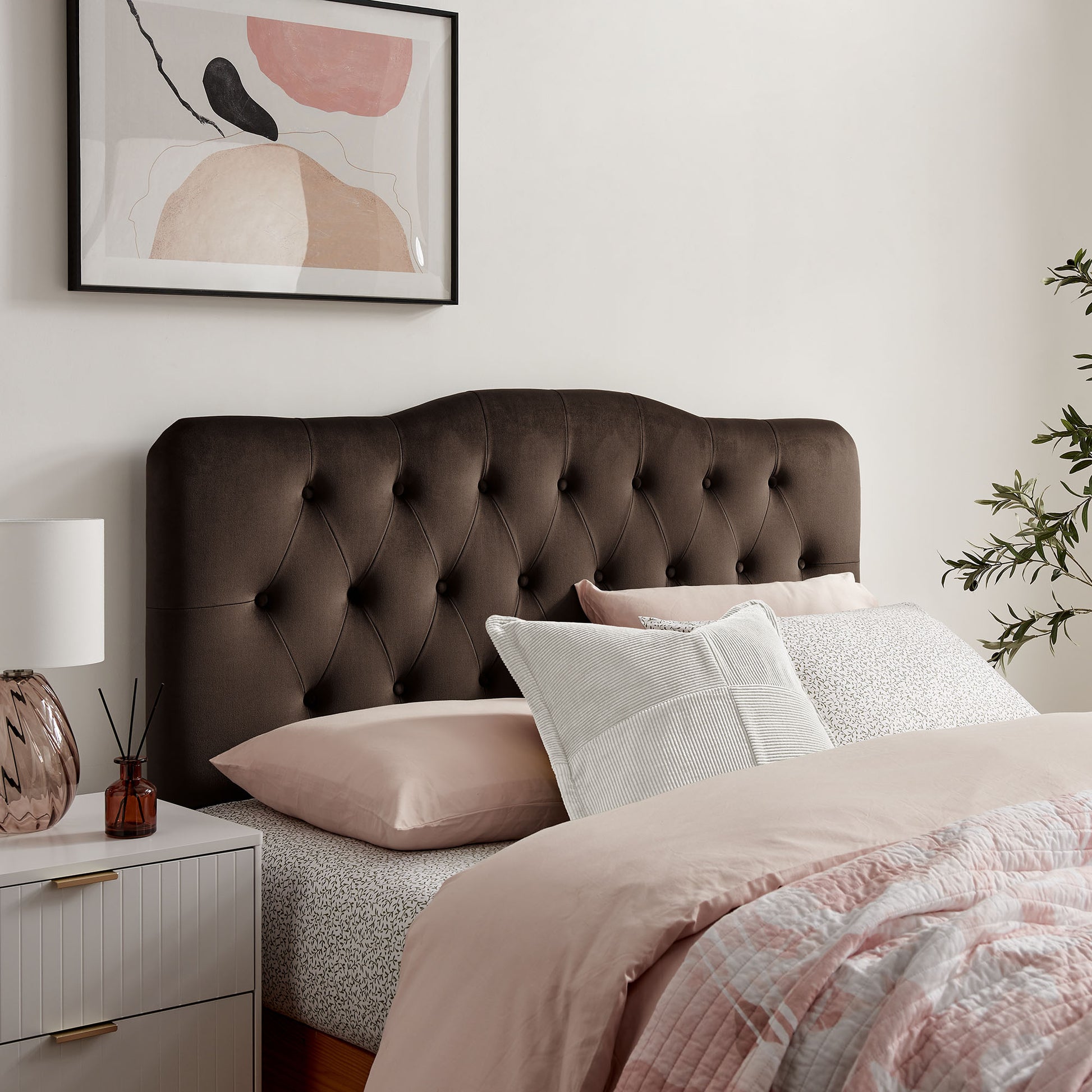 Annabel Stain-Resistant Performance Velvet Full Headboard