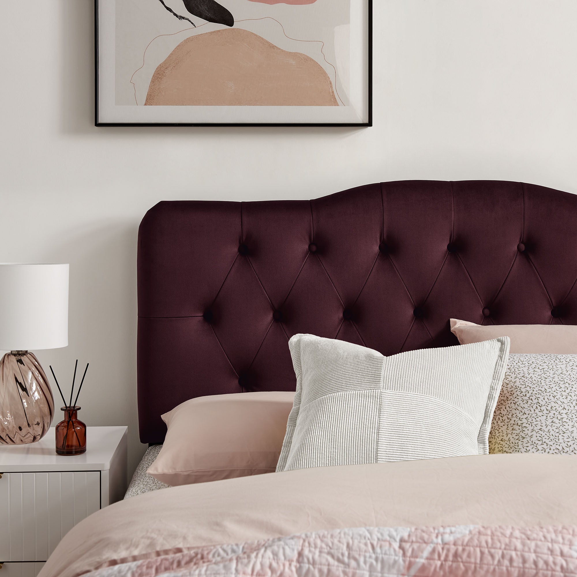 Annabel Stain-Resistant Performance Velvet Full Headboard