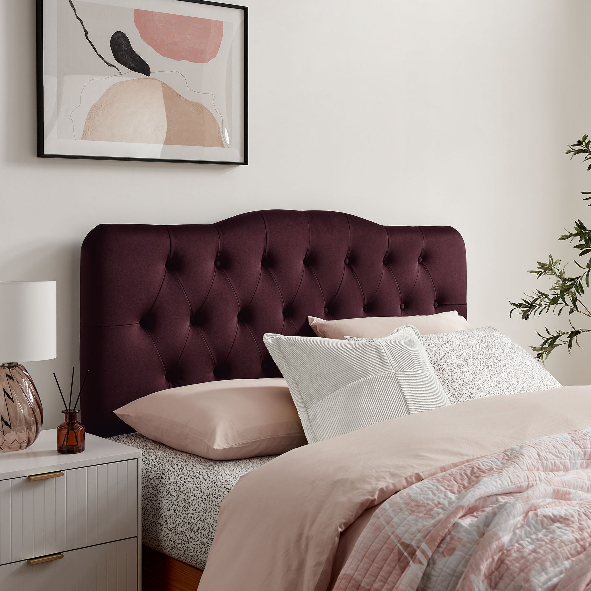 Annabel Stain-Resistant Performance Velvet Full Headboard
