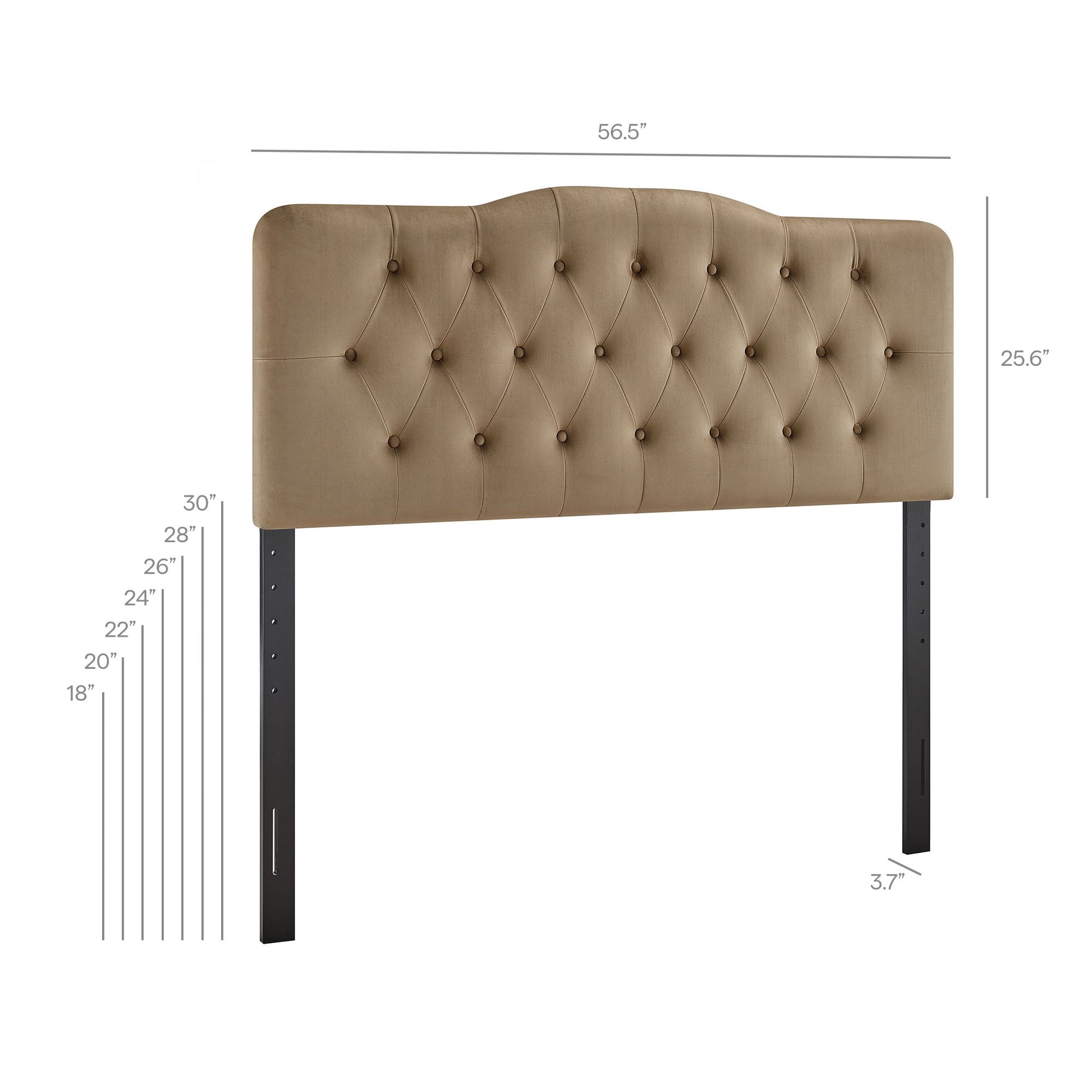 Annabel Stain-Resistant Performance Velvet Full Headboard