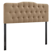 Annabel Premium Linen Blend Full Headboard - Almond