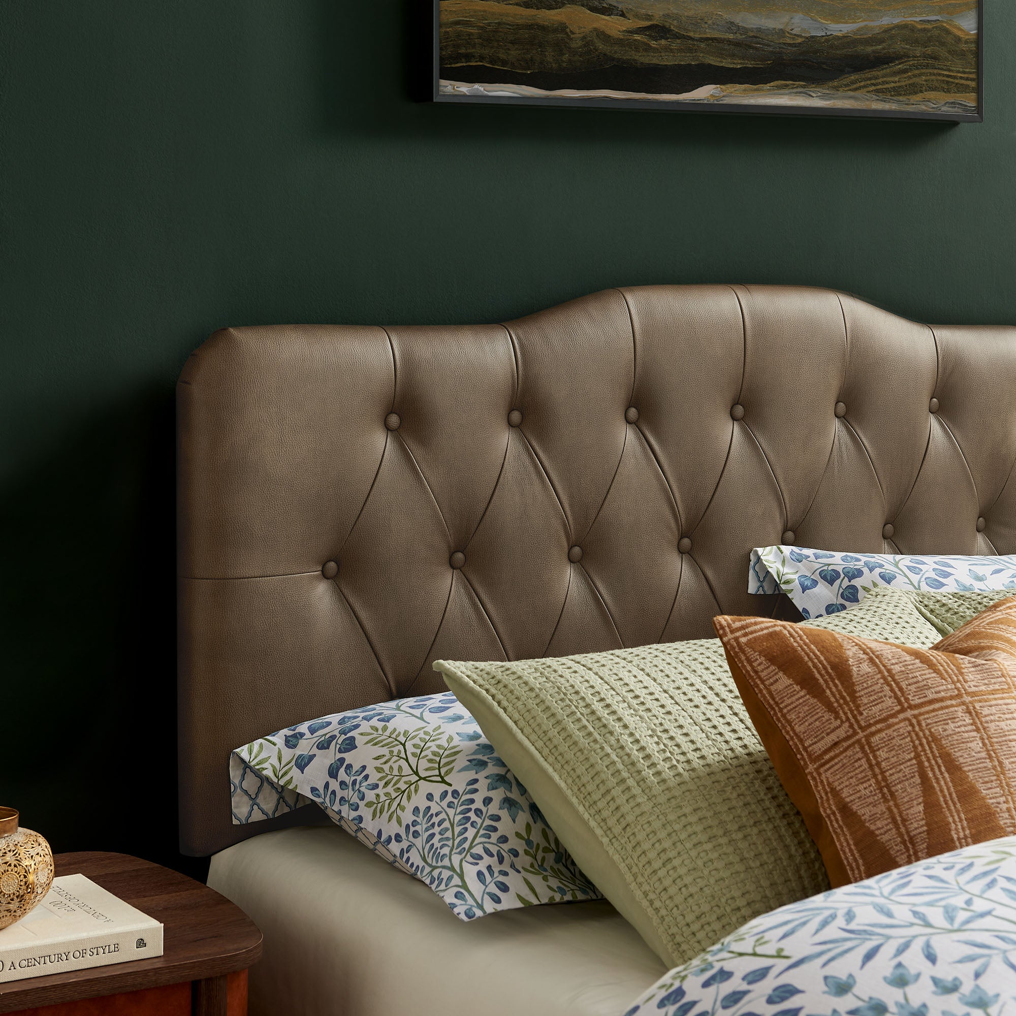 Annabel Vegan Leather Full Headboard