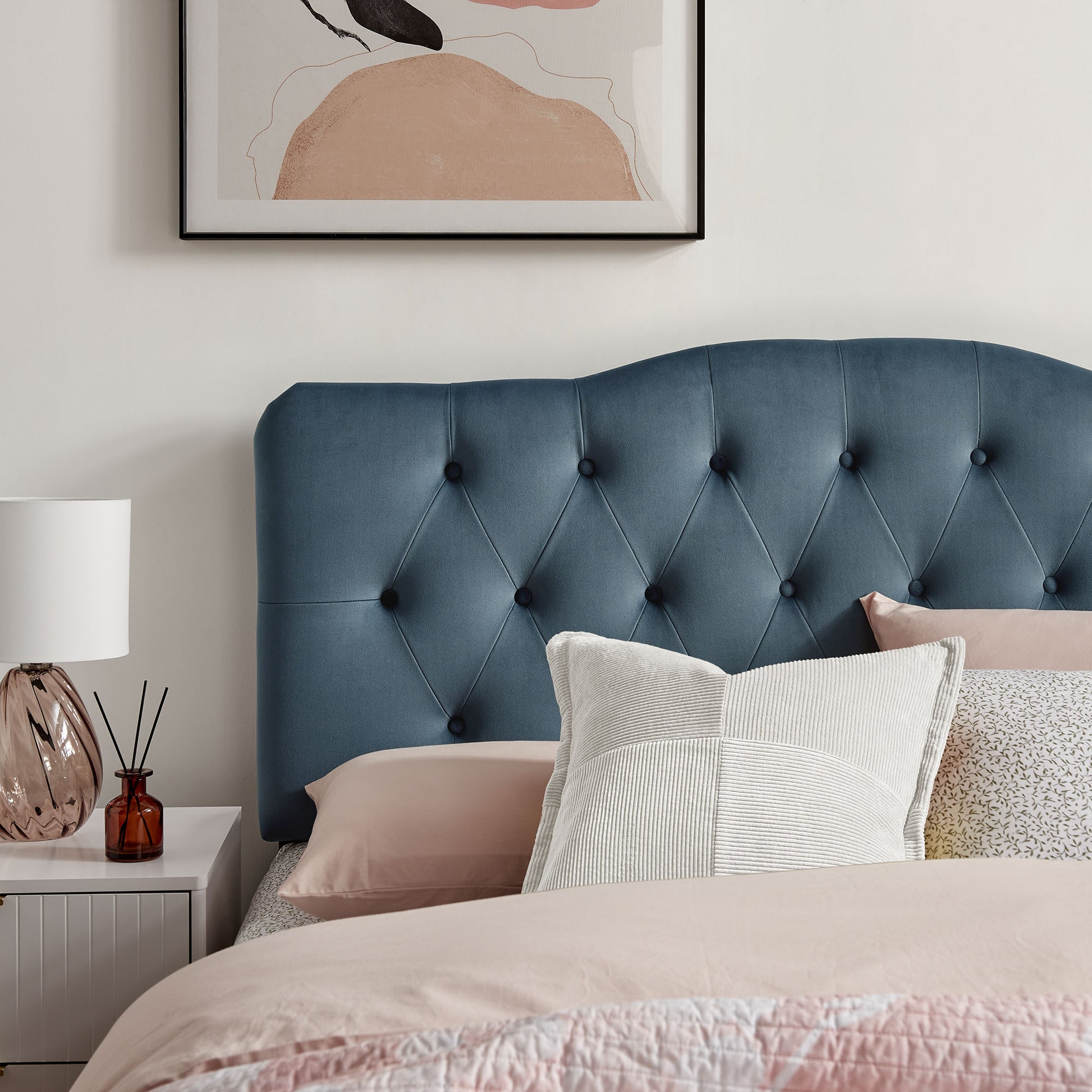 Annabel Stain-Resistant Performance Velvet Queen Headboard