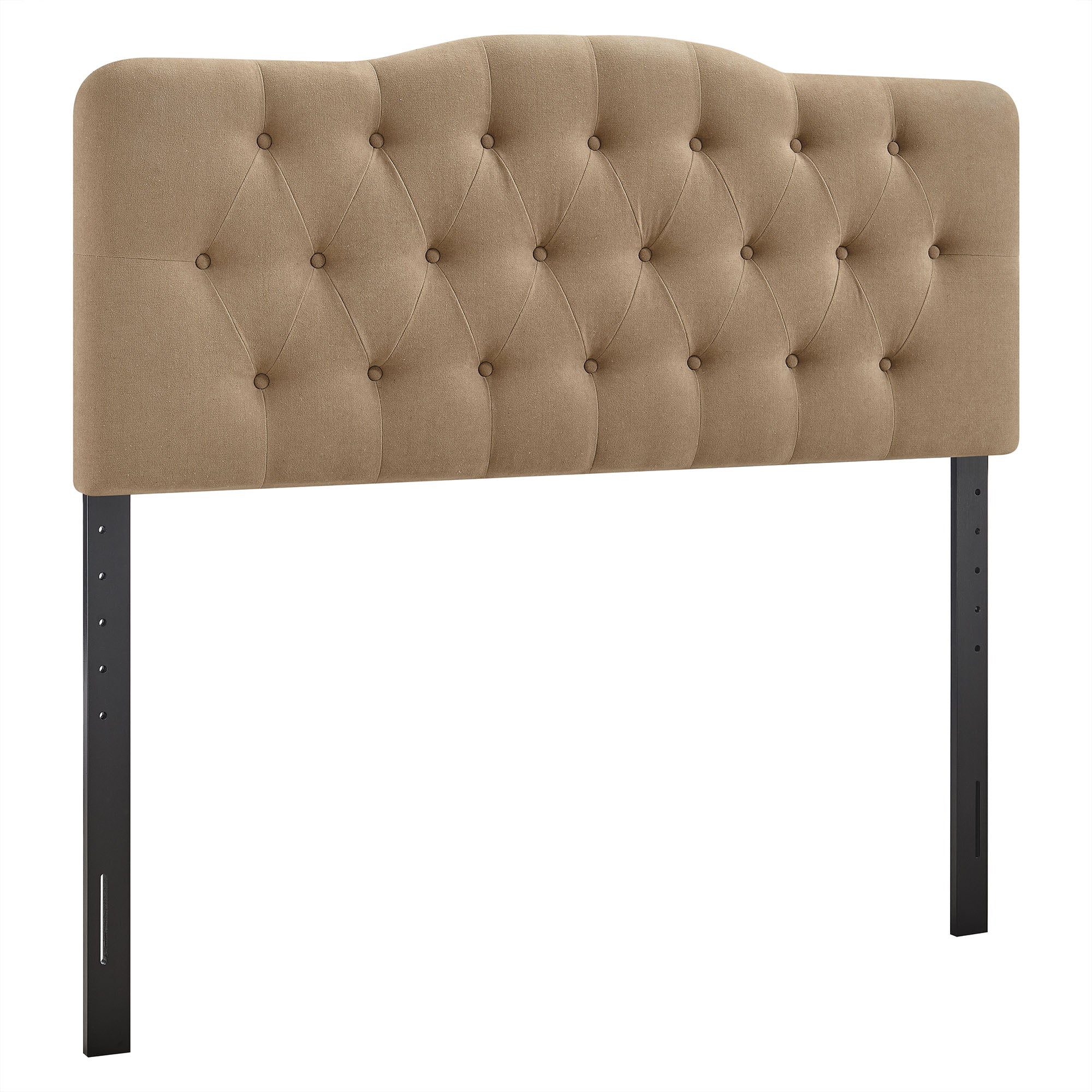 Annabel Premium Linen Blend King Headboard - Almond