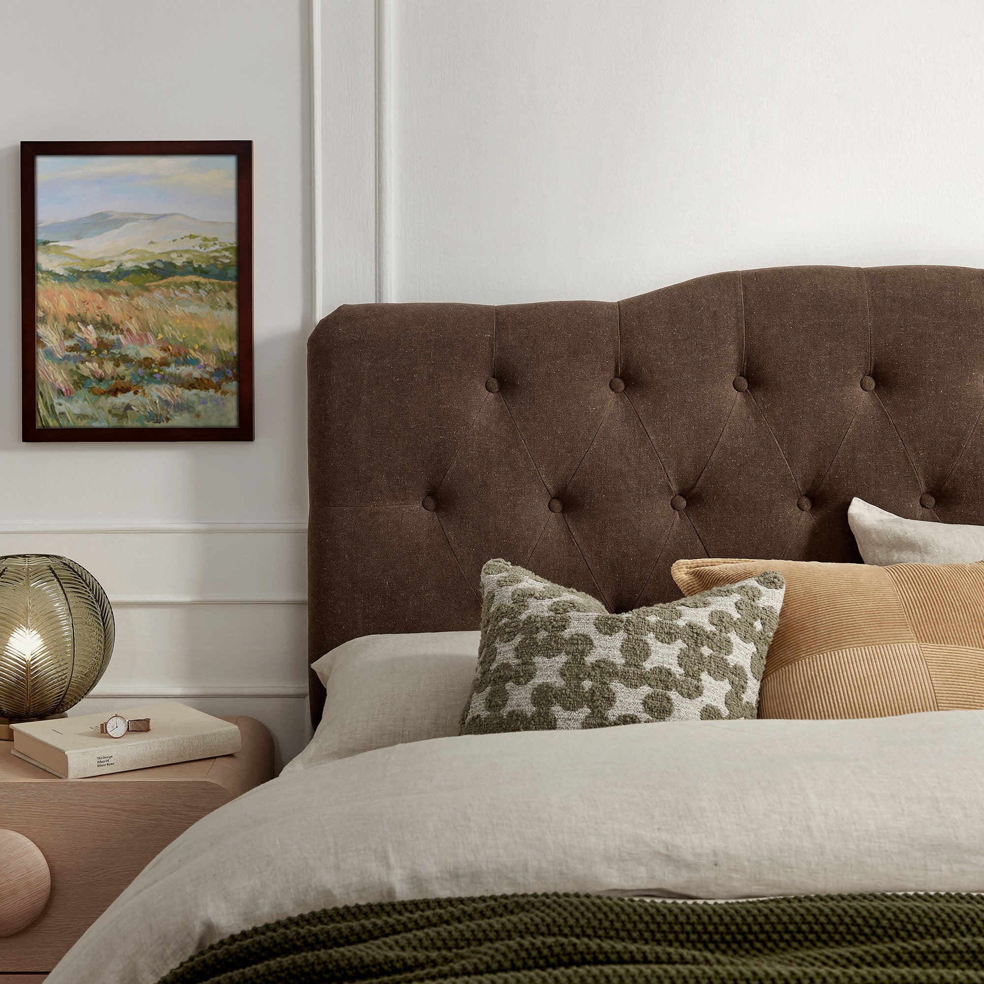 Annabel Premium Linen Blend King Headboard