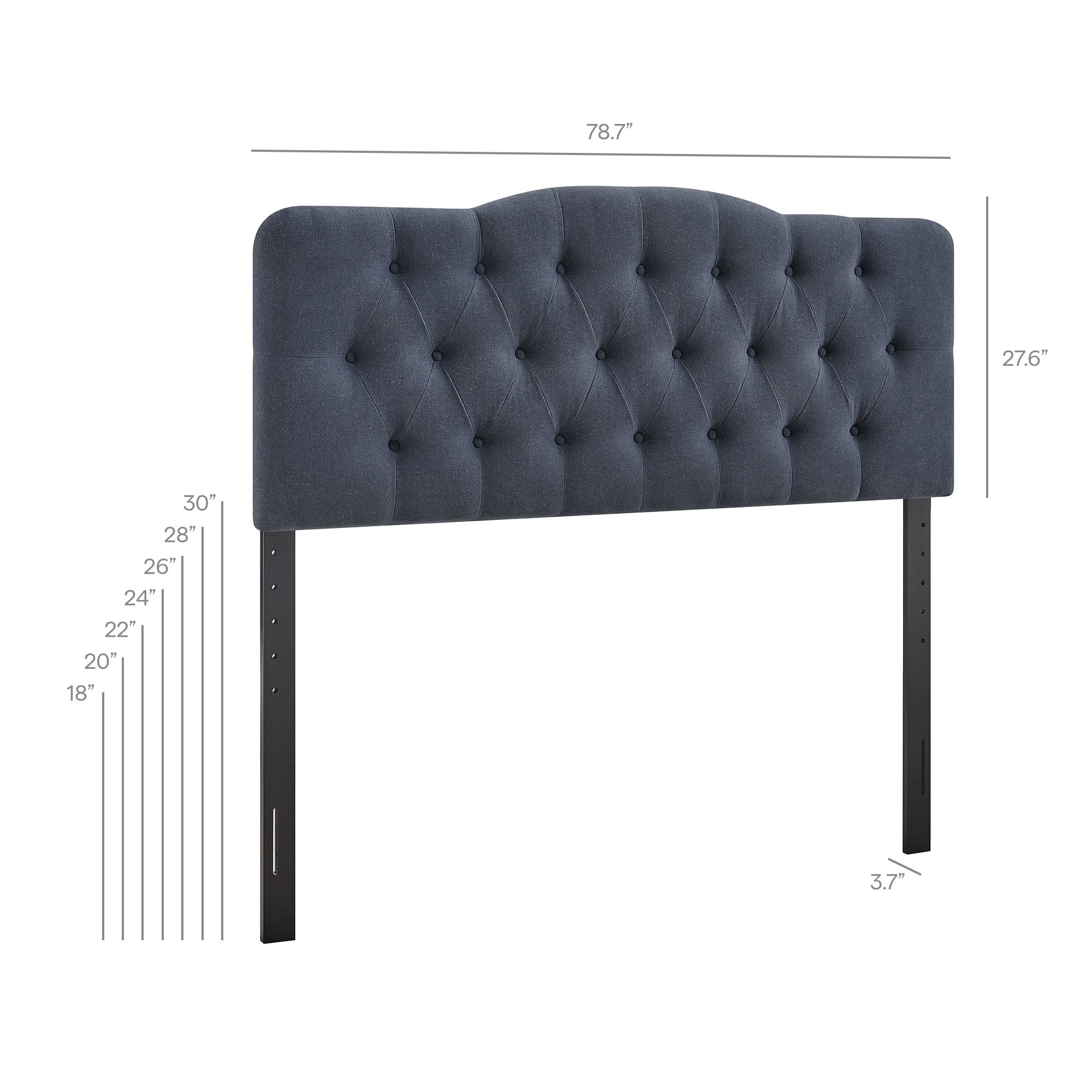 Annabel Premium Linen Blend King Headboard