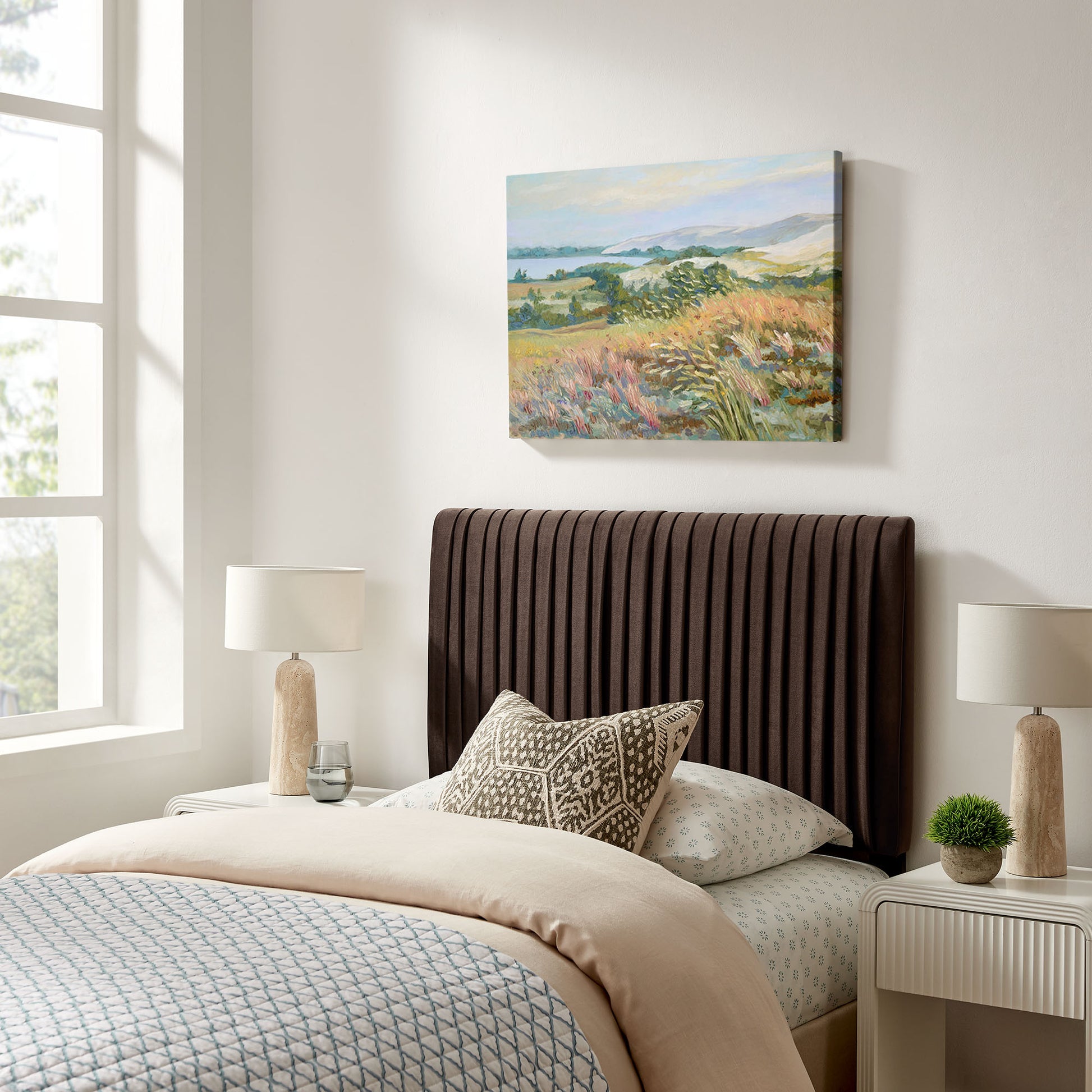 Eloise Stain-Resistant Performance Velvet Twin Headboard