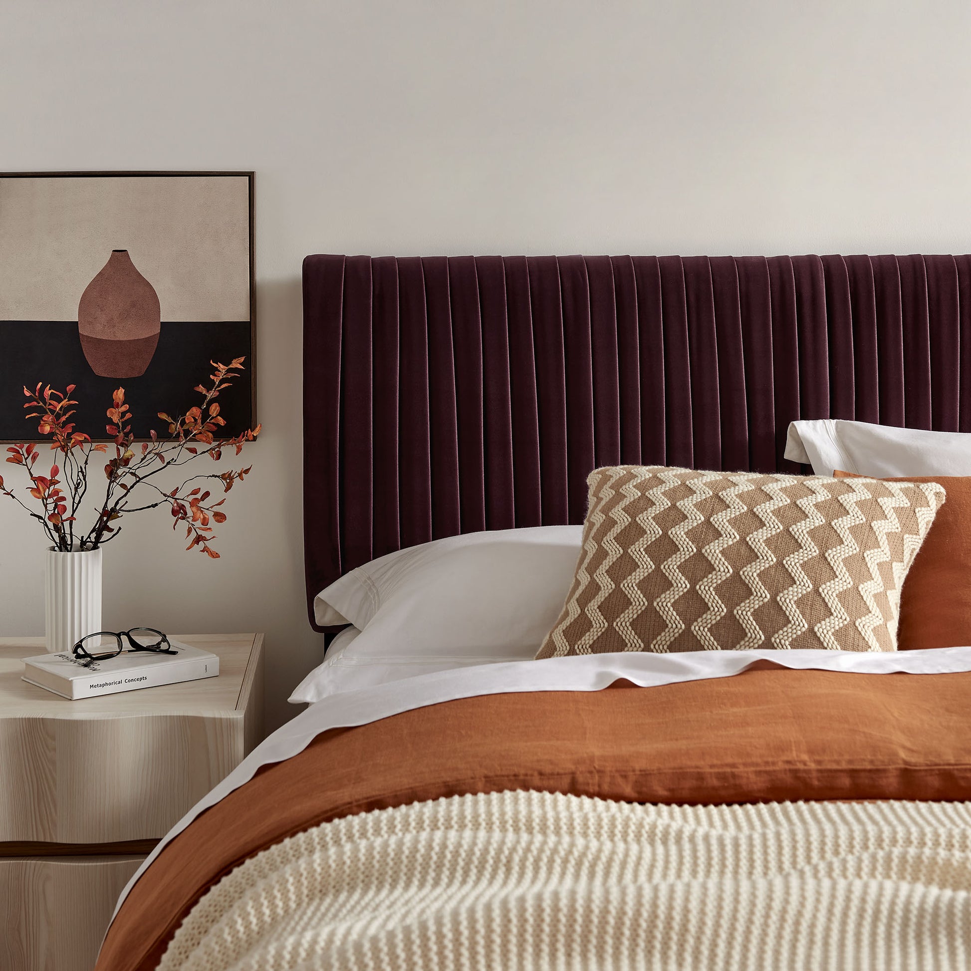 Eloise Stain-Resistant Performance Velvet Full Headboard