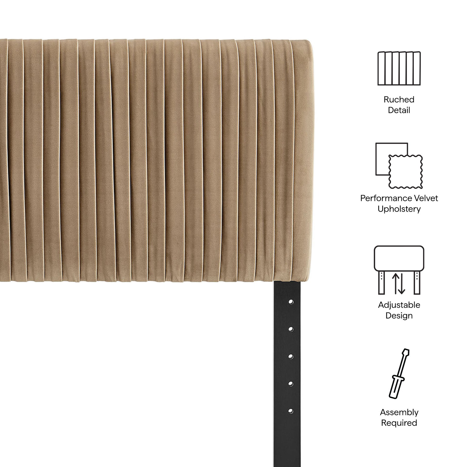 Eloise Stain-Resistant Performance Velvet Full Headboard