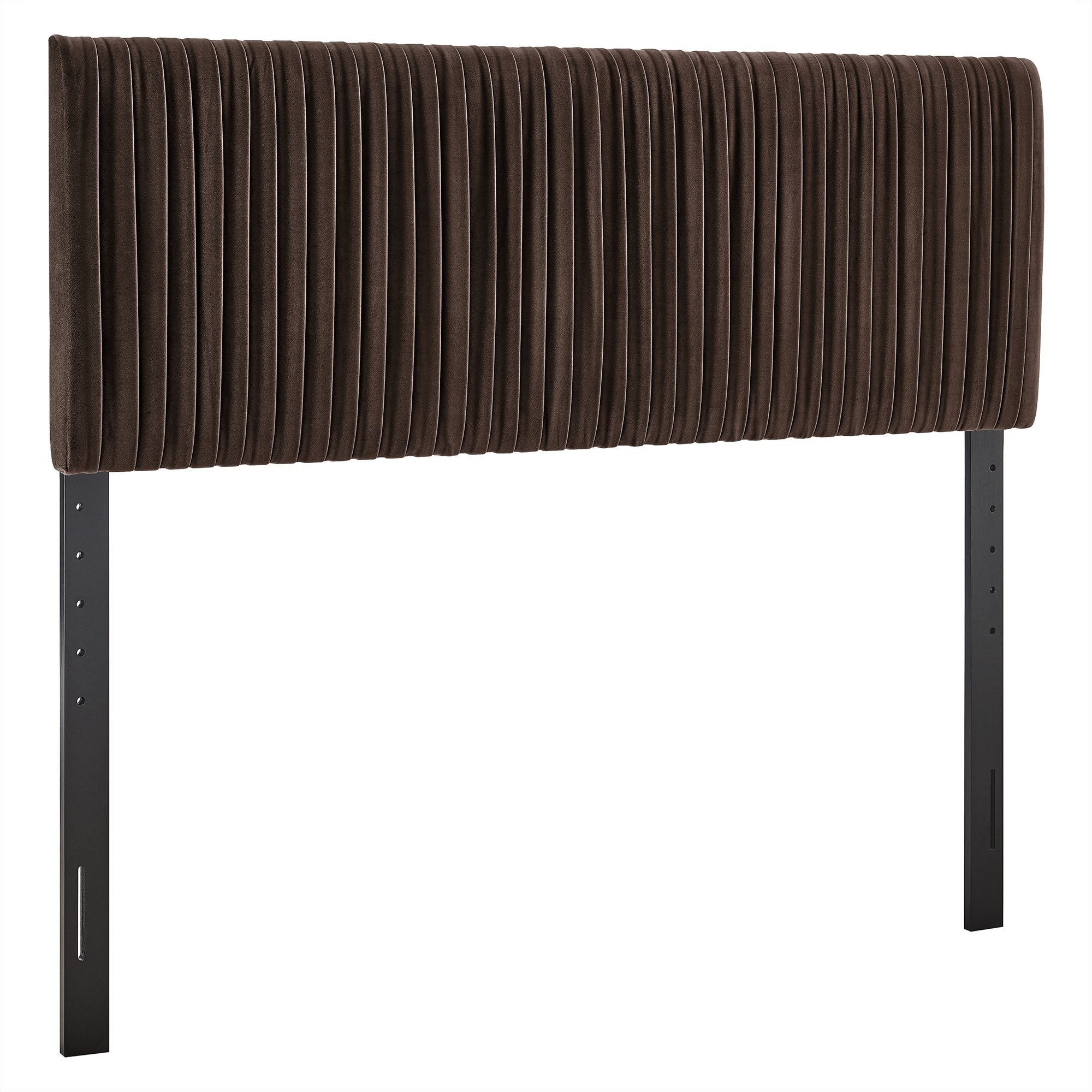 Eloise Upholstered Headboard - Chocolate Brown