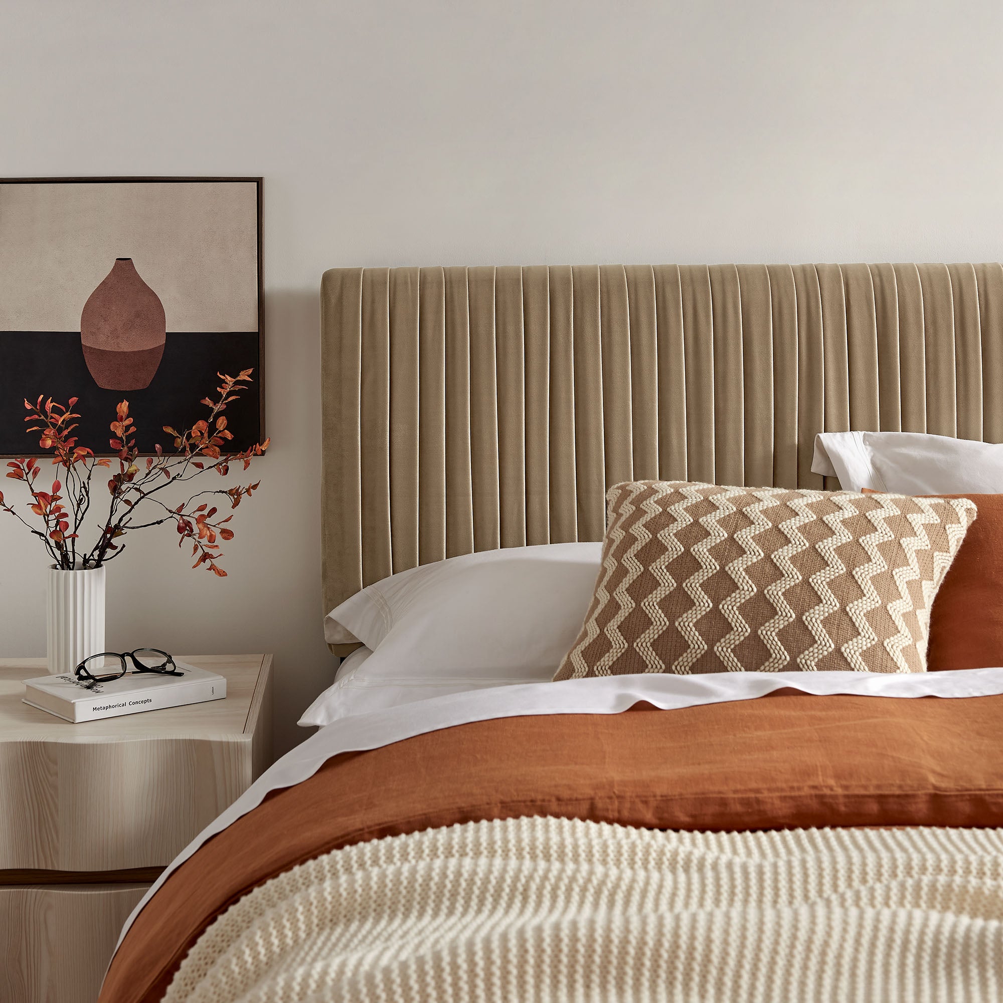 Eloise Stain-Resistant Performance Velvet King Headboard