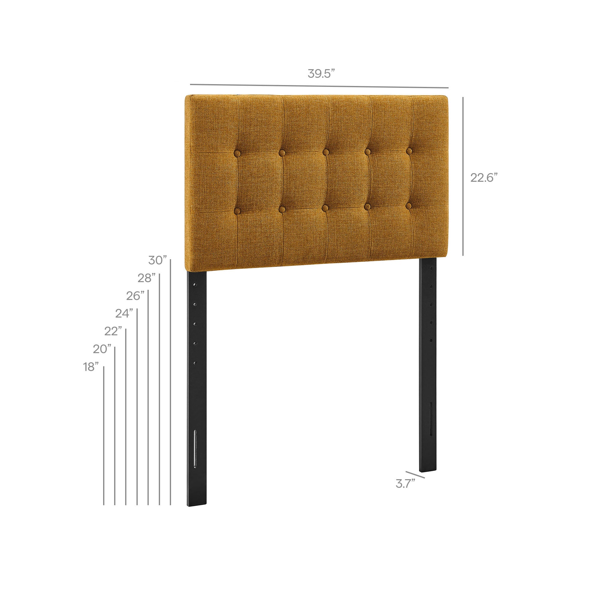 Emily Upholstered Fabric Headboard - Foliage