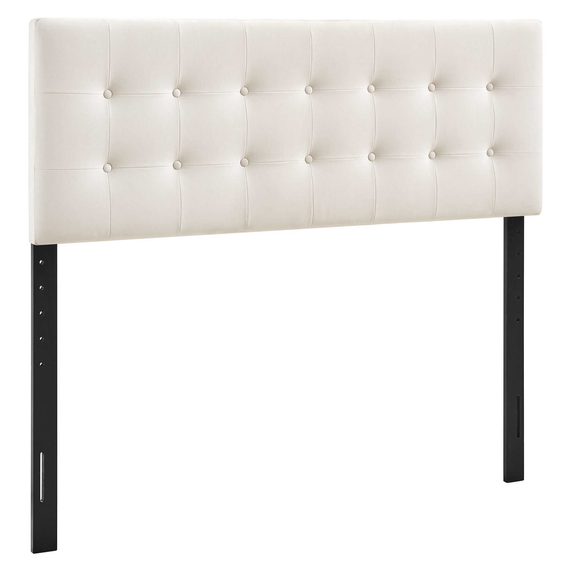 Emily Stain-Resistant Performance Velvet Full Size Headboard - Alabaster