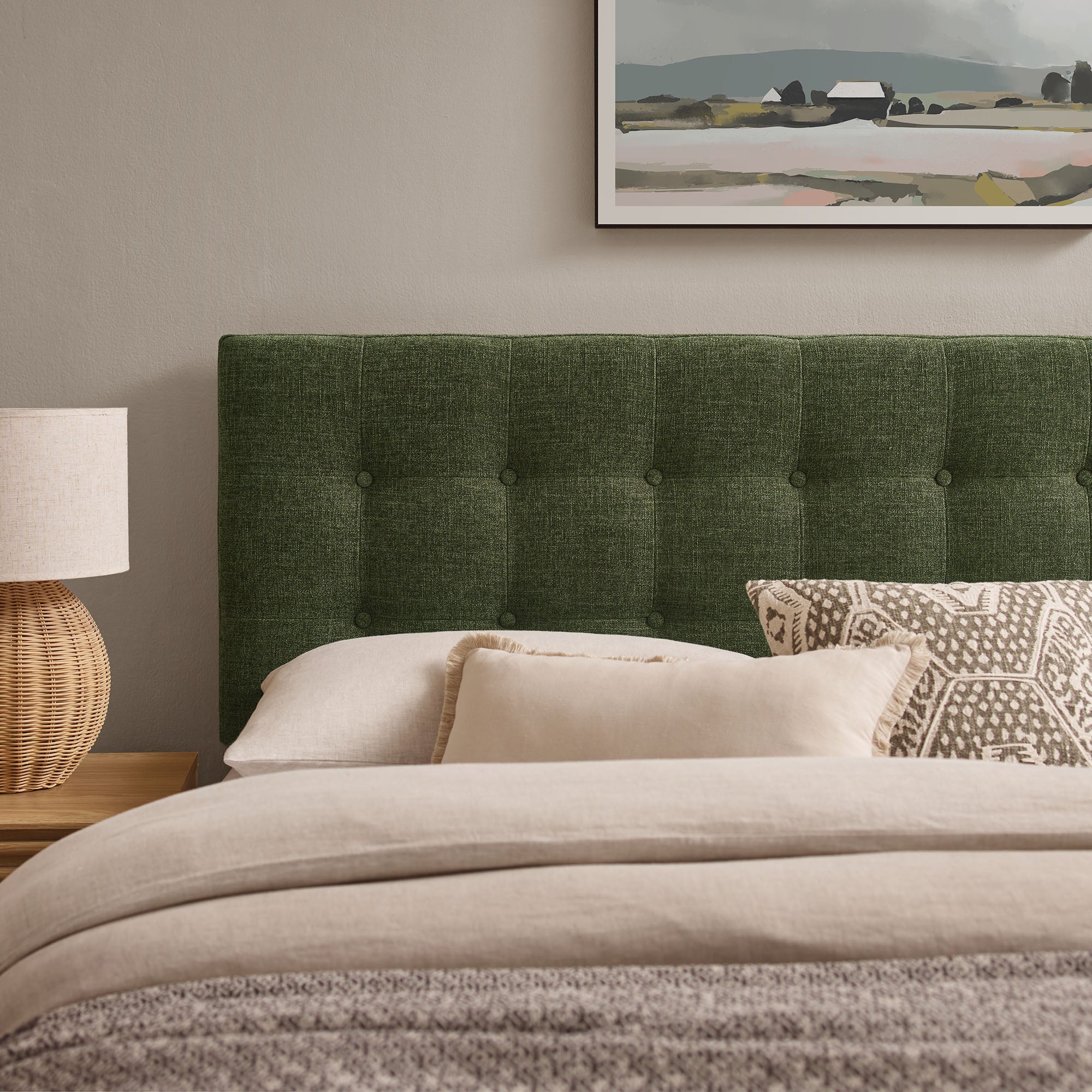 Emily Fabric Upholstered Full Size Headboard