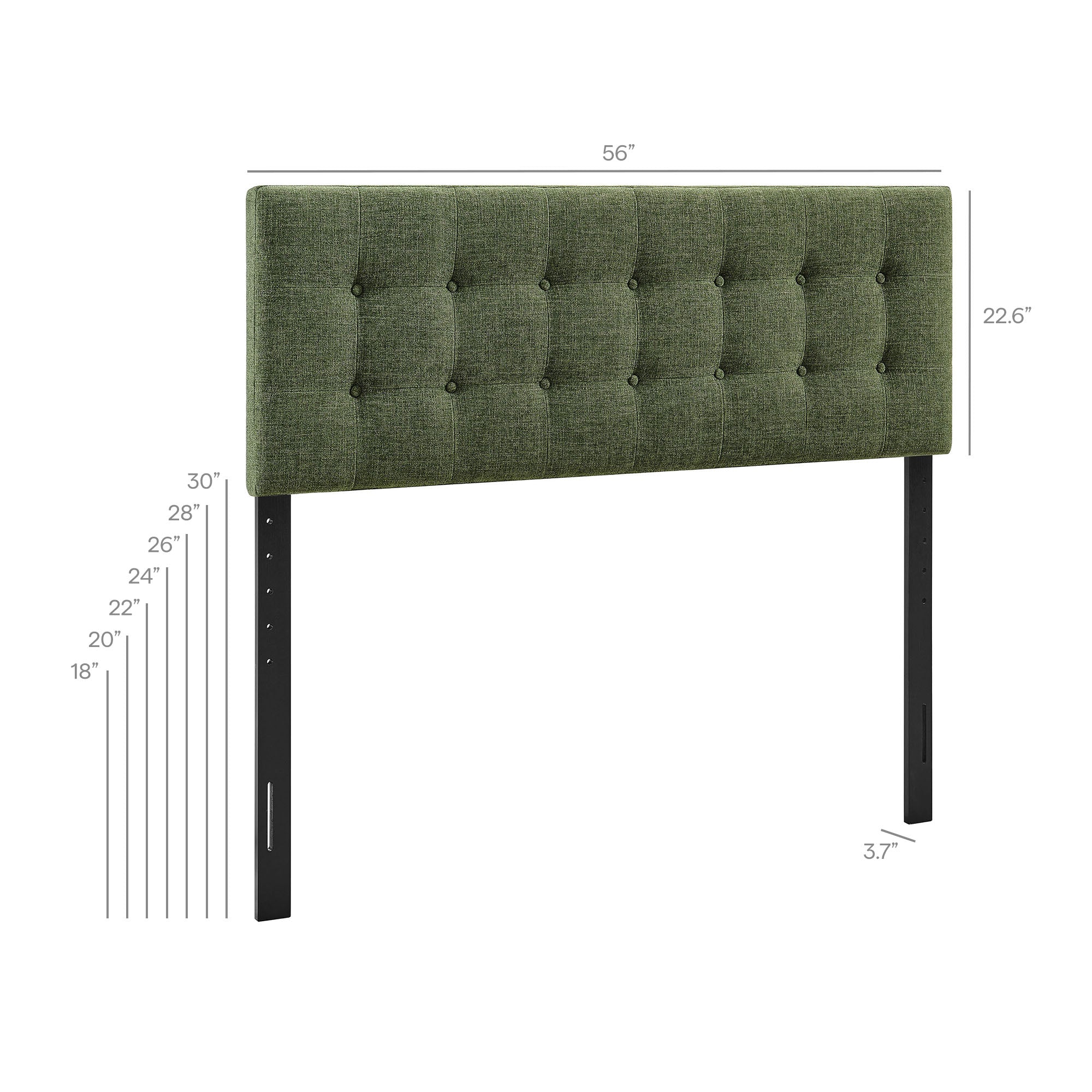 Emily Fabric Upholstered Full Size Headboard