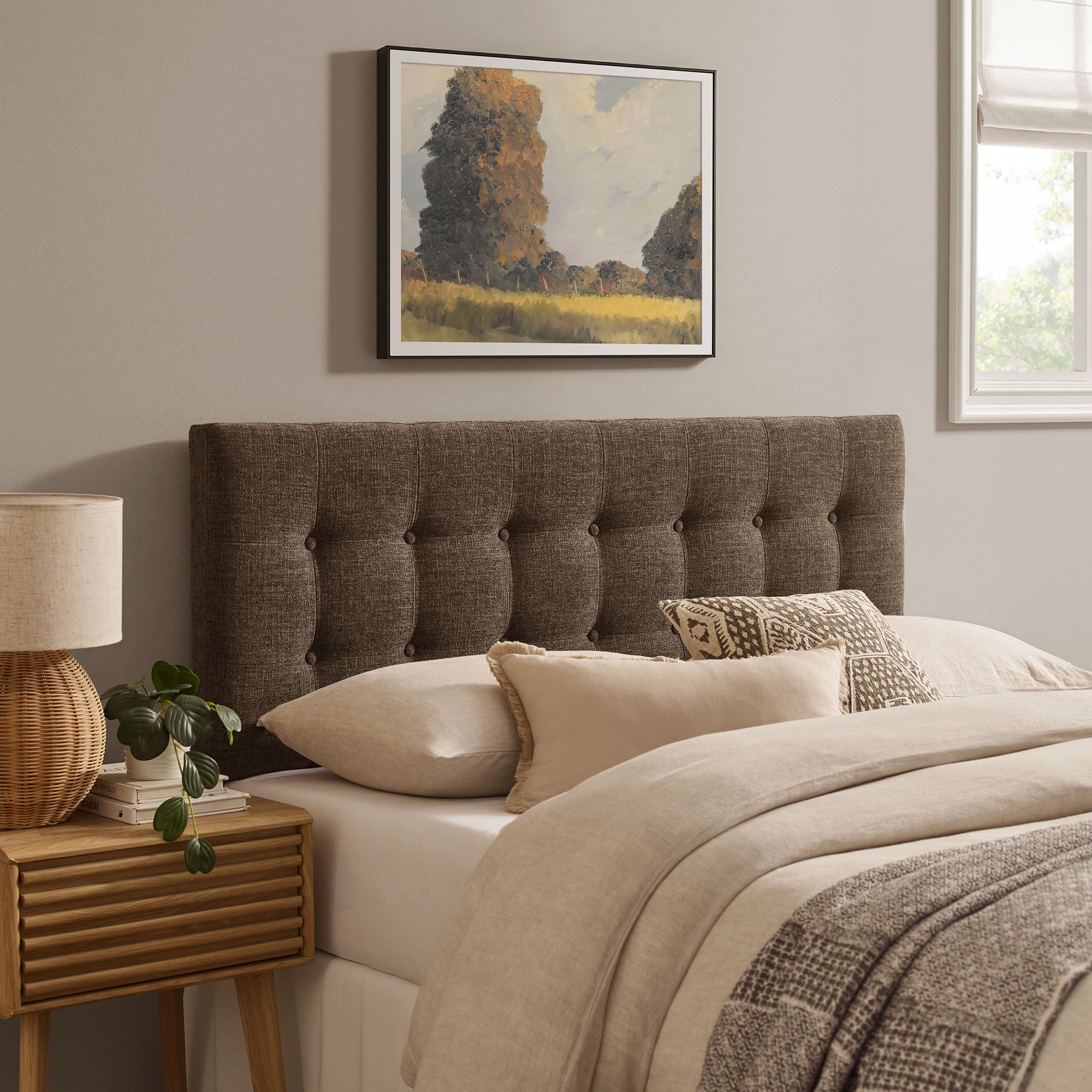 Emily Fabric Upholstered Full Size Headboard