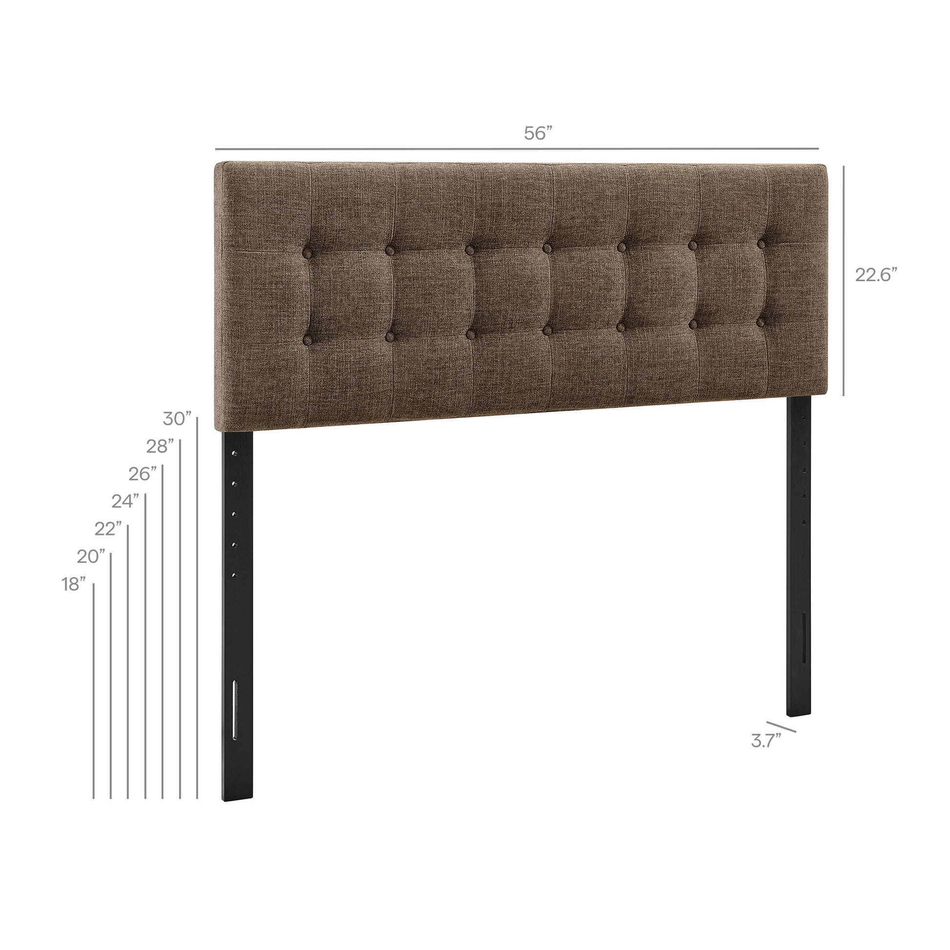 Emily Fabric Upholstered Full Size Headboard
