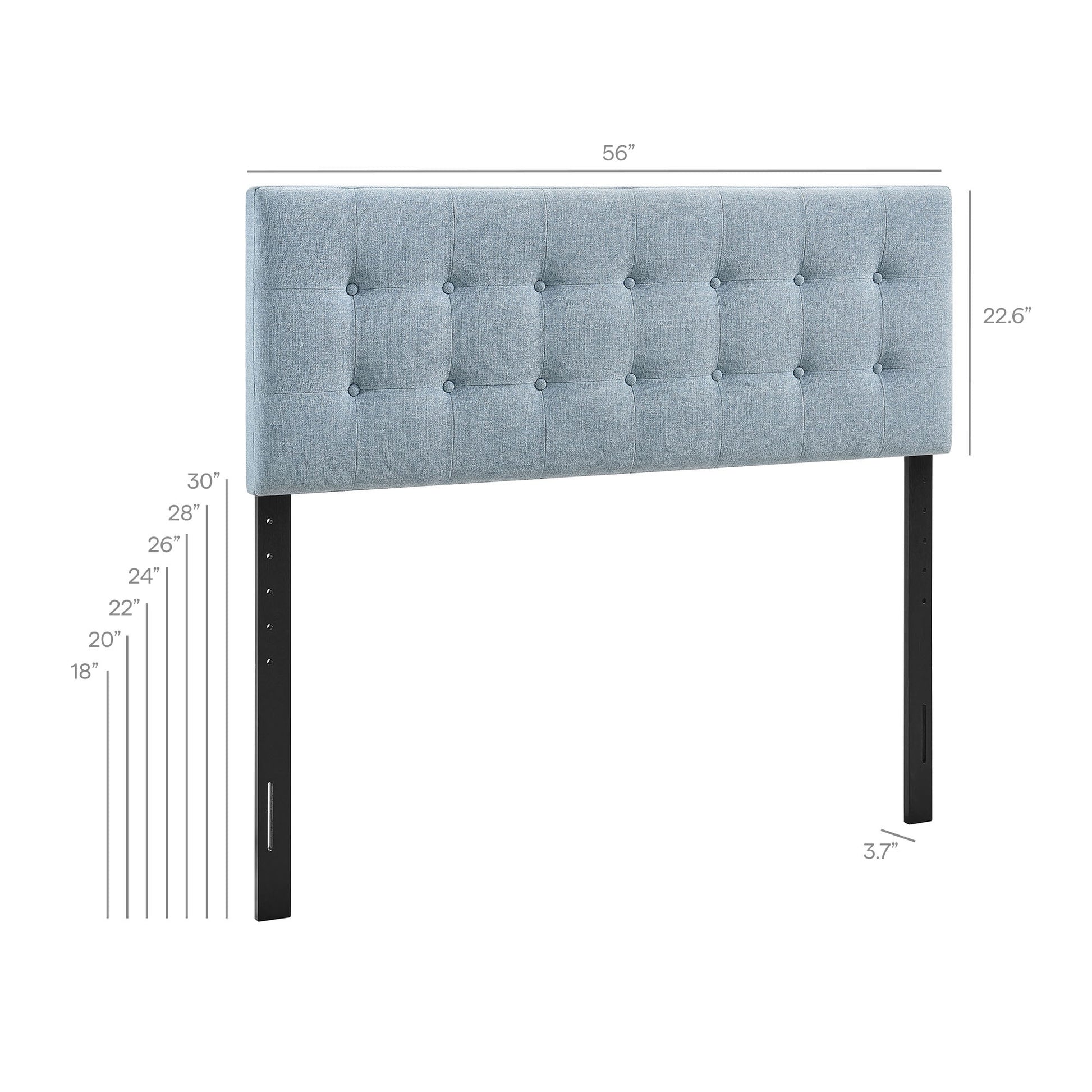 Emily Fabric Upholstered Full Size Headboard