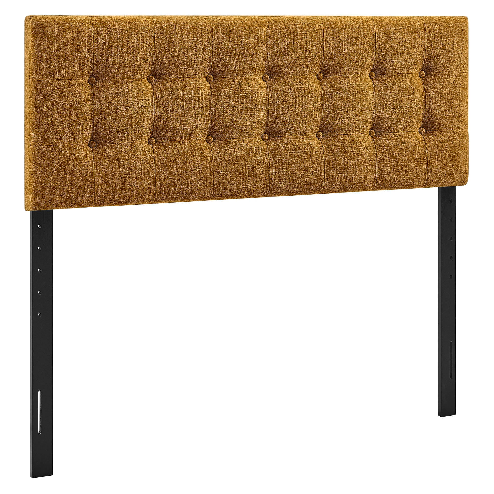 Emily Fabric Upholstered Queen Size Headboard - Copper