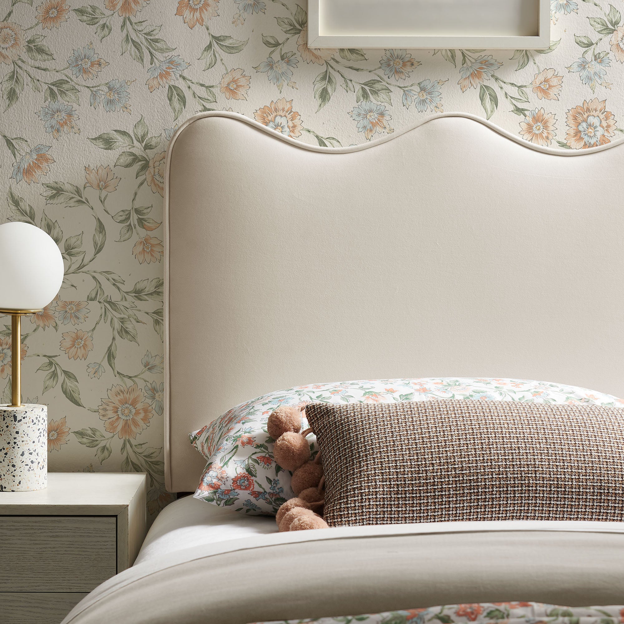 Athena Upholstered Headboard - Taupe