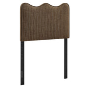 Athena Striped Fabric Upholstered Twin Size Headboard - Earth Stripe