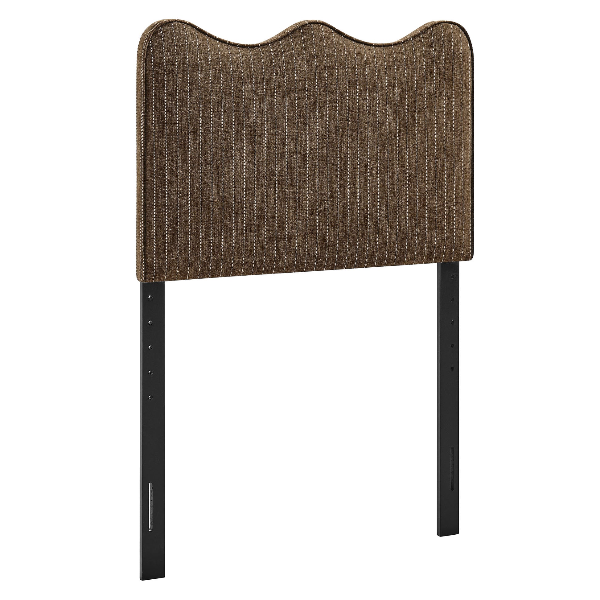 Athena Striped Fabric Upholstered Twin Size Headboard - Earth Stripe