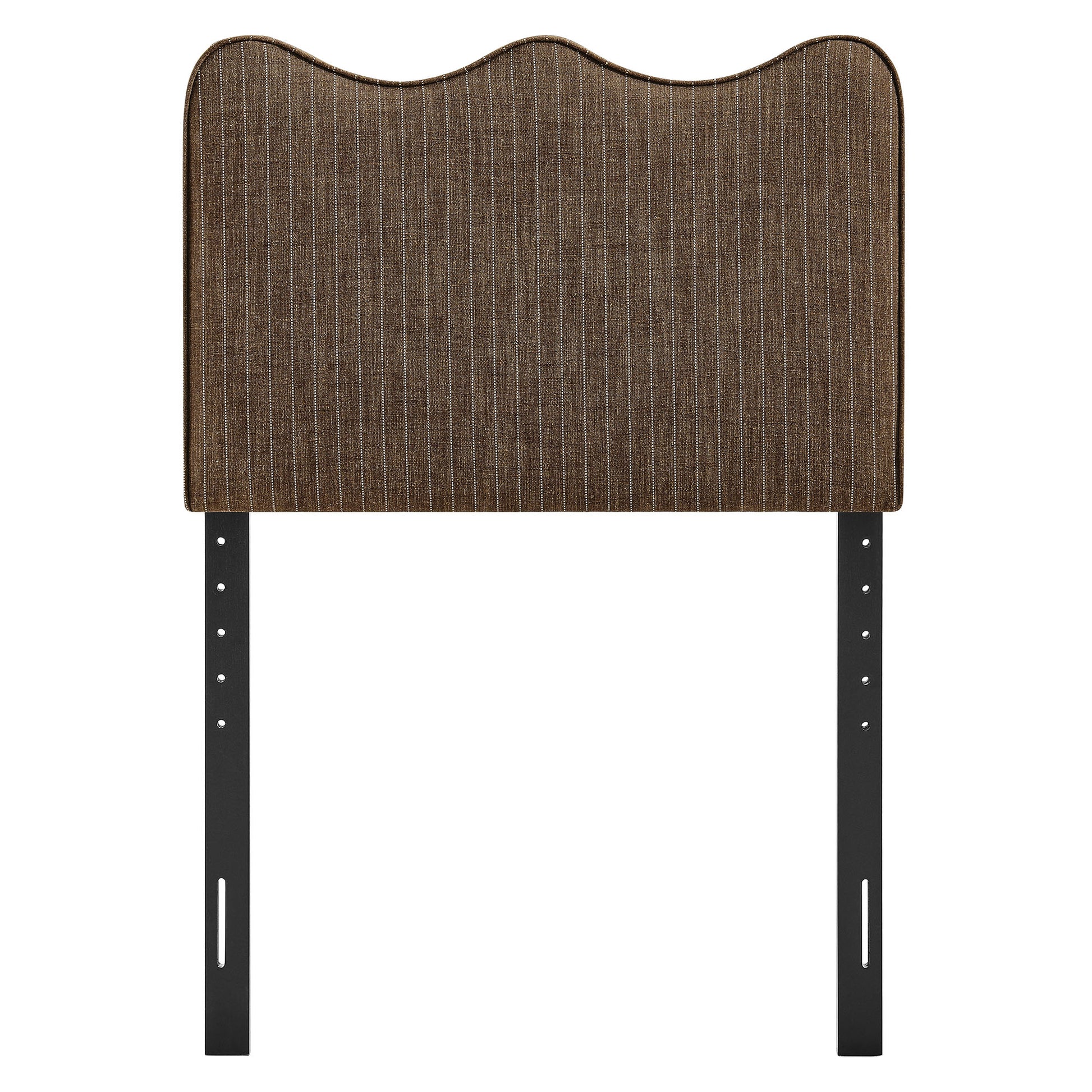 Athena Striped Fabric Upholstered Twin Size Headboard
