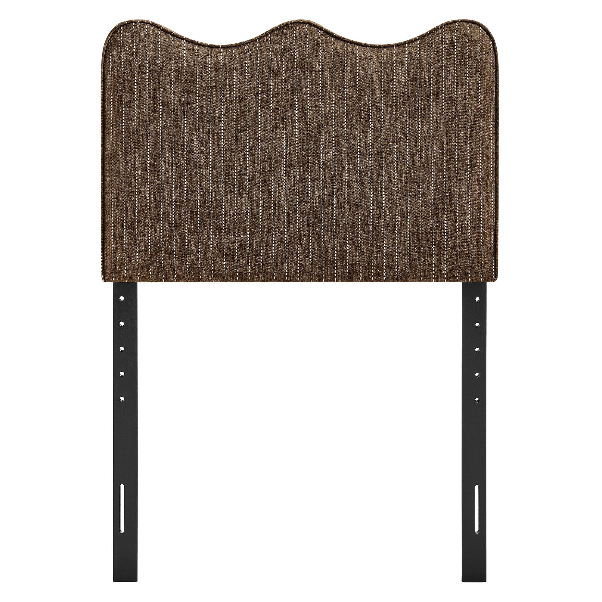 Athena Striped Fabric Upholstered Twin Size Headboard