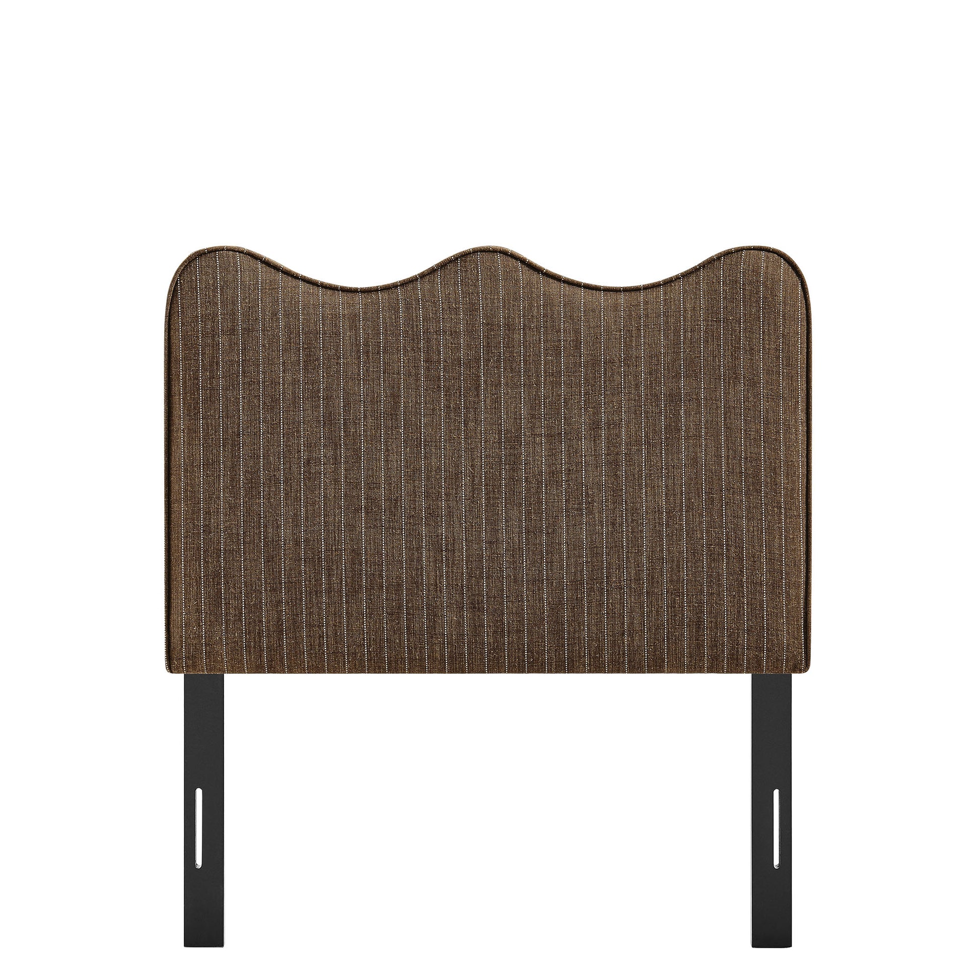 Athena Striped Fabric Upholstered Twin Size Headboard