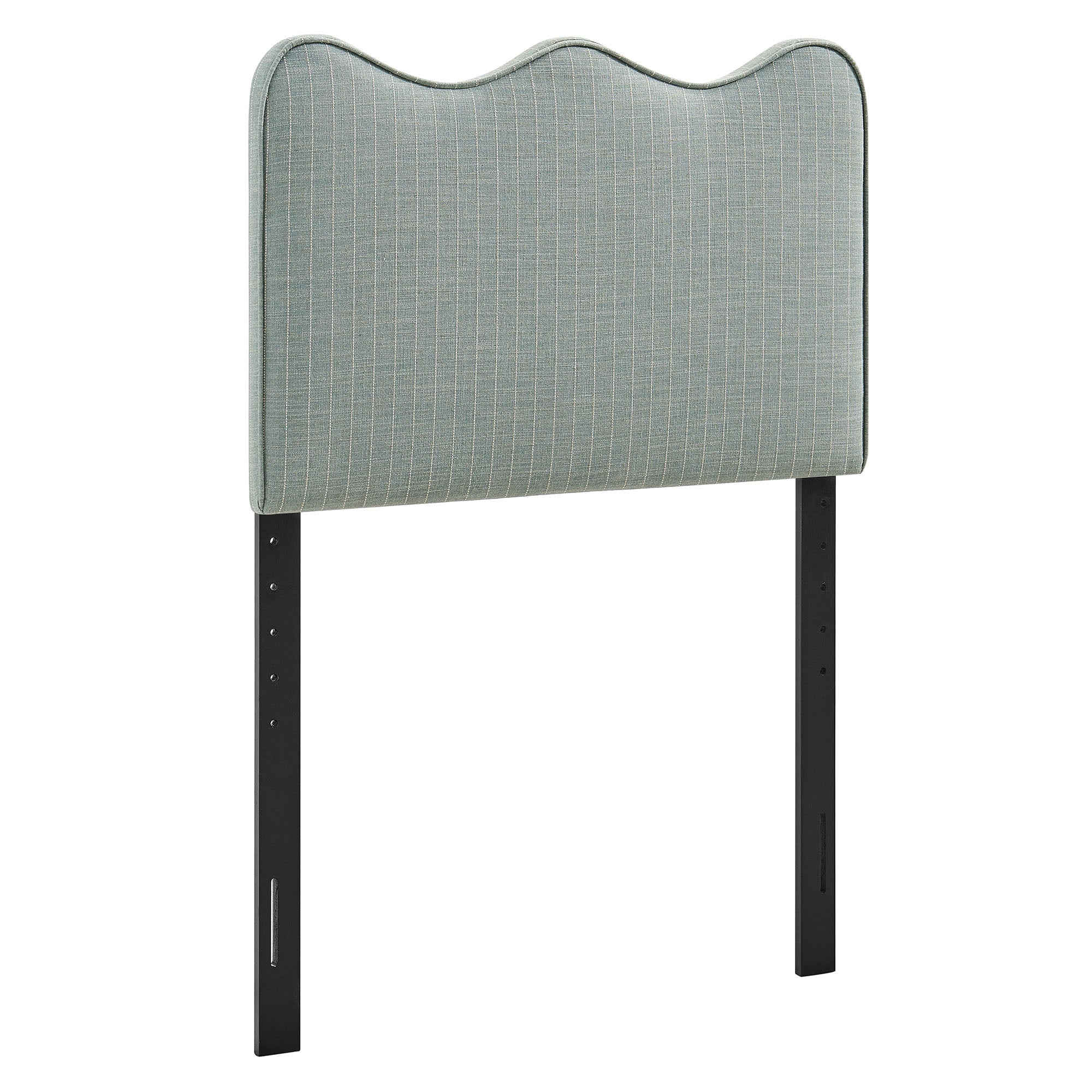 Athena Striped Fabric Upholstered Twin Size Headboard