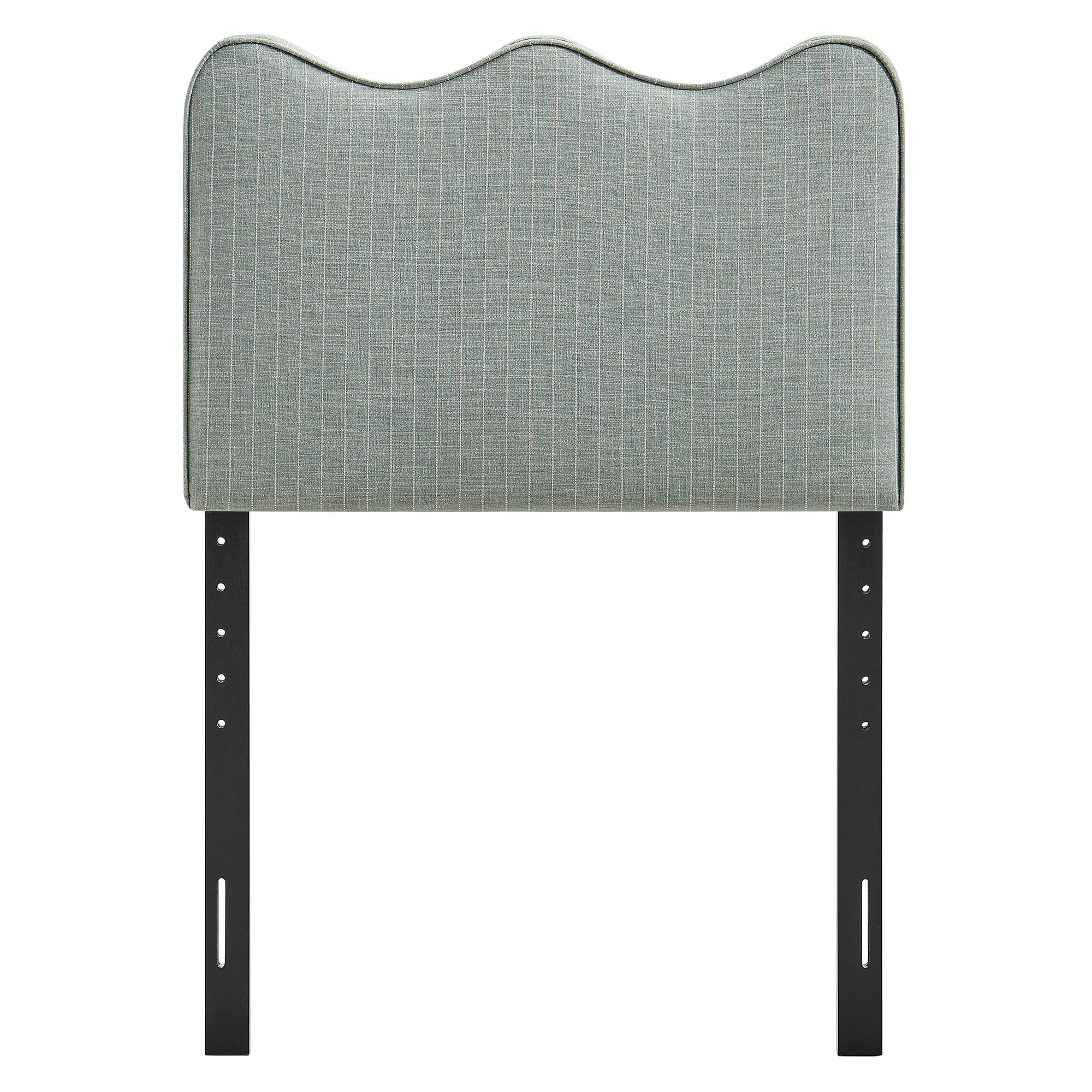 Athena Striped Fabric Upholstered Twin Size Headboard