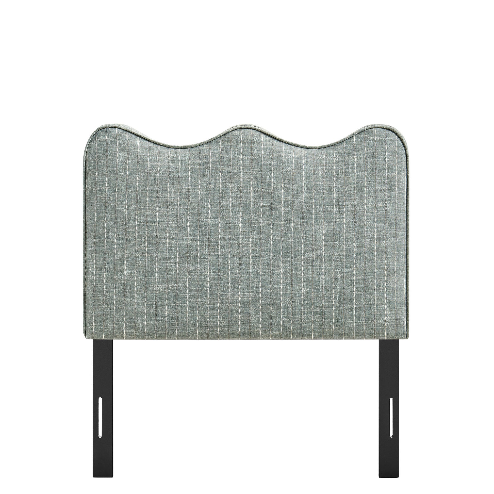 Athena Striped Fabric Upholstered Twin Size Headboard