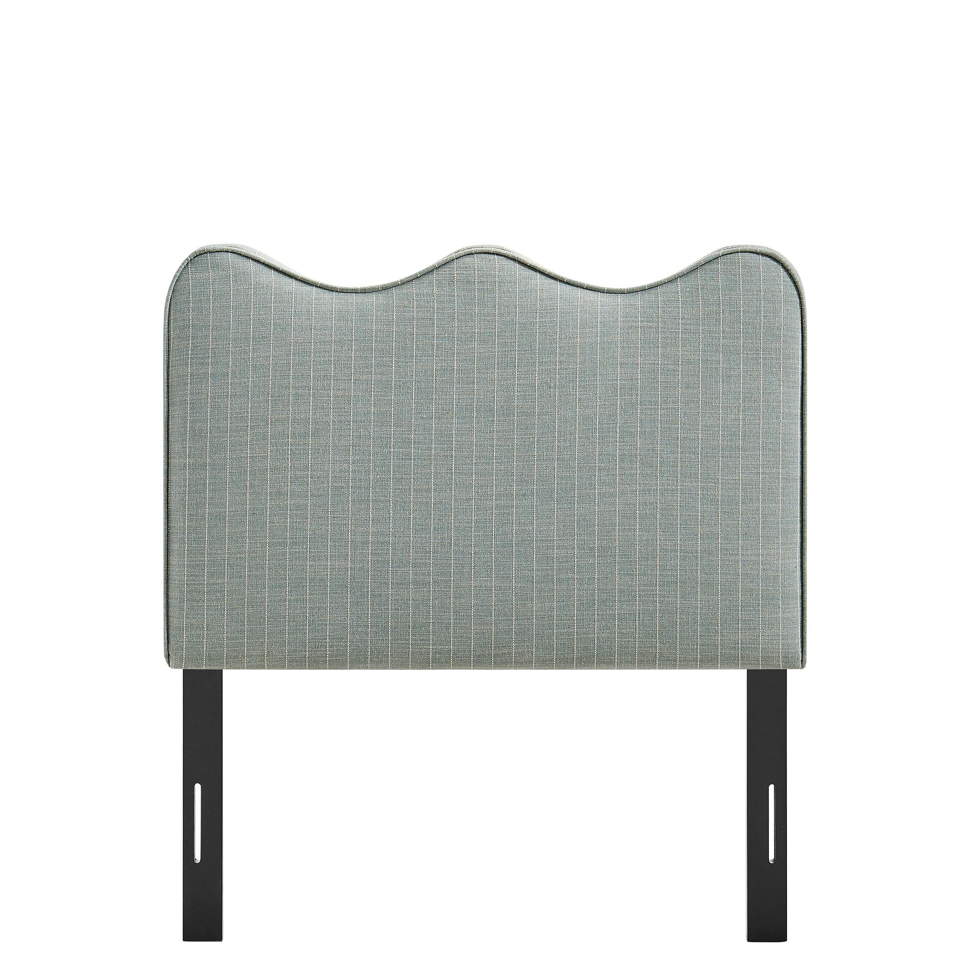 Athena Striped Fabric Upholstered Twin Size Headboard