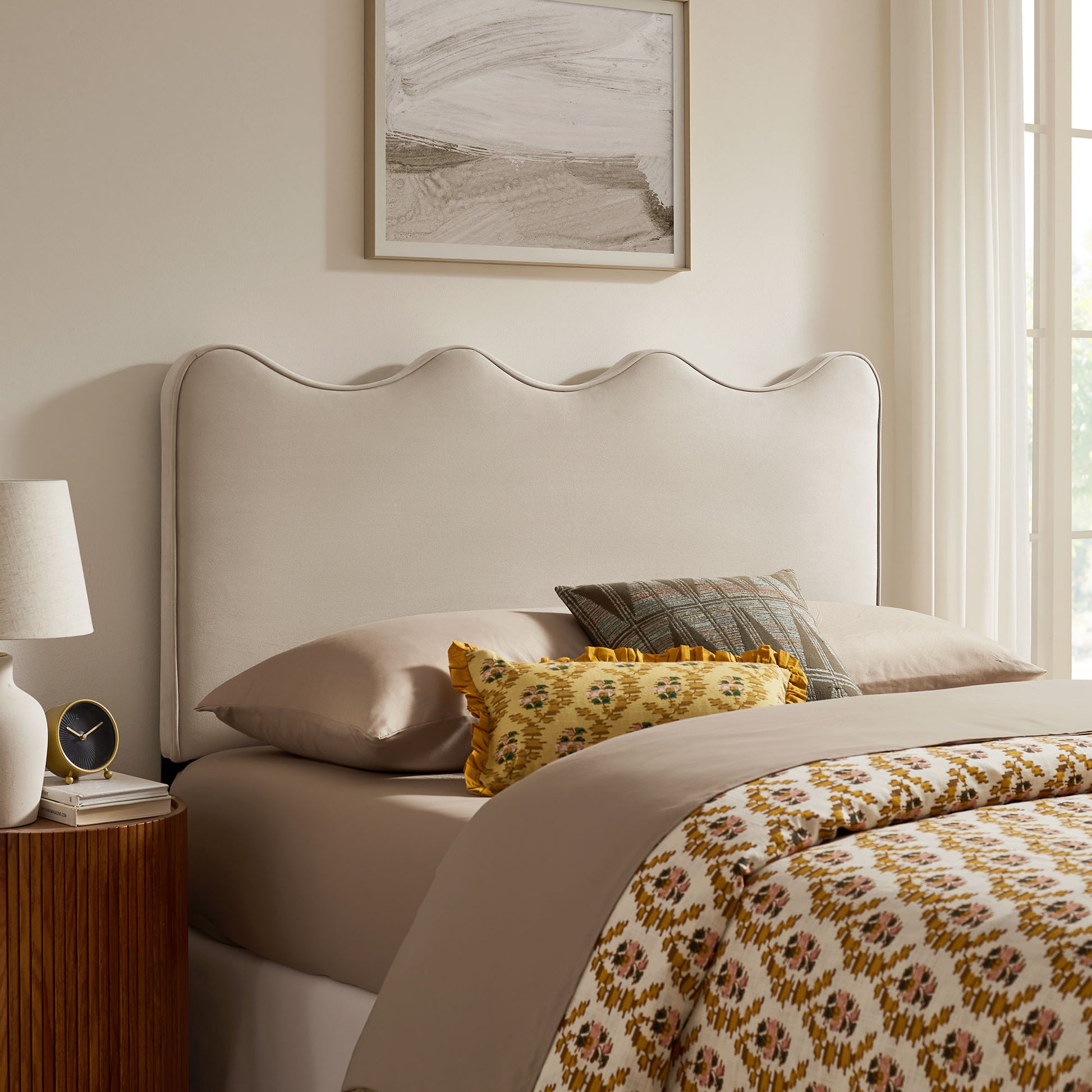 Athena Stain-Resistant Performance Velvet Full Size Headboard
