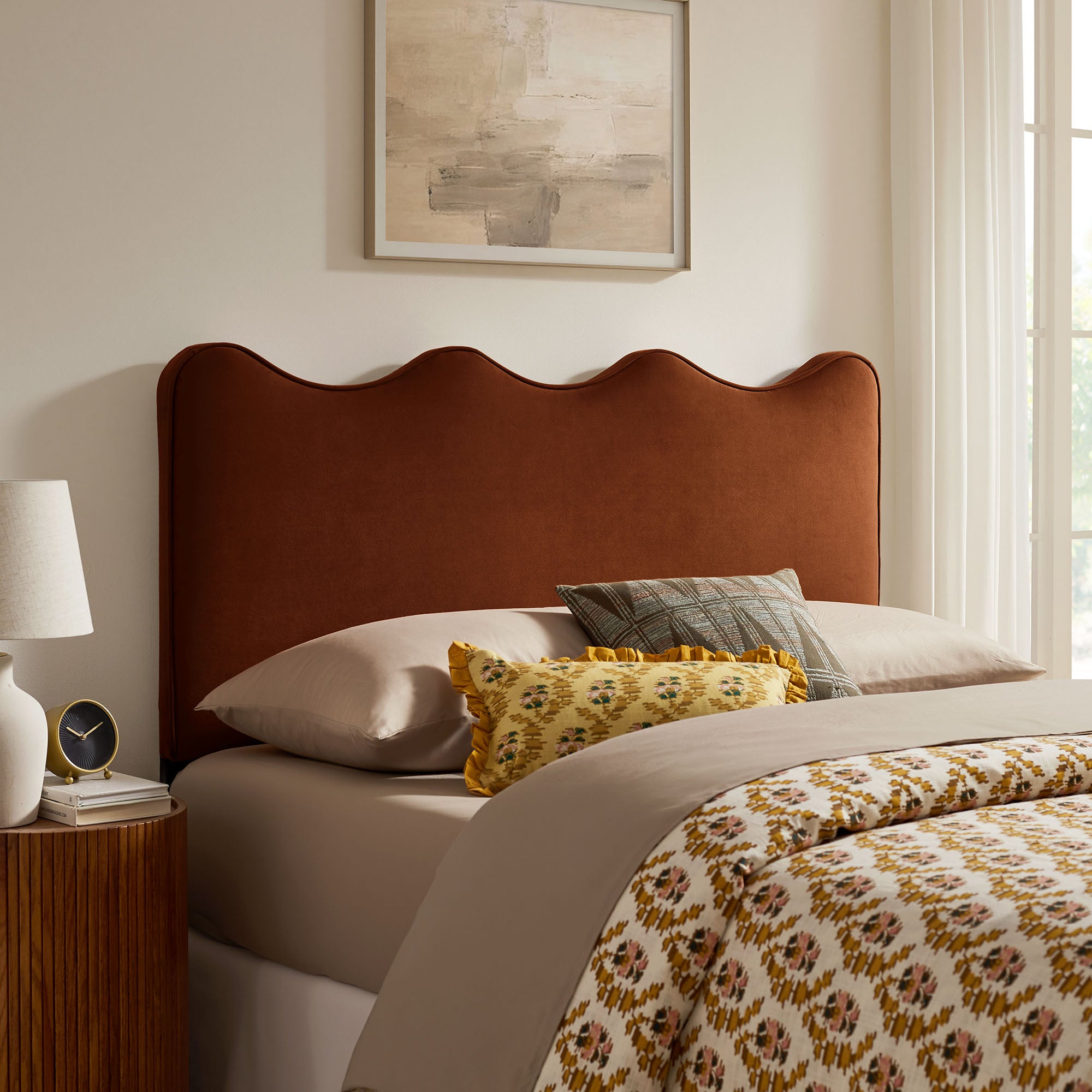 Athena Stain-Resistant Performance Velvet Full Size Headboard