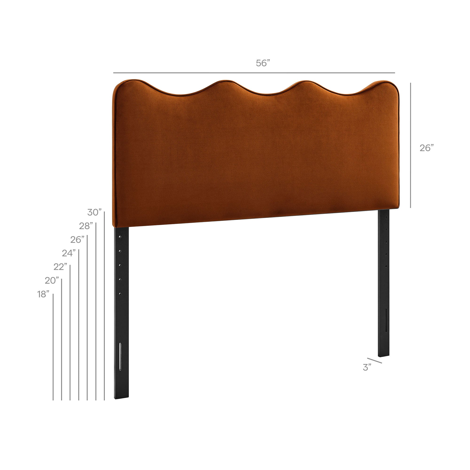 Athena Stain-Resistant Performance Velvet Full Size Headboard