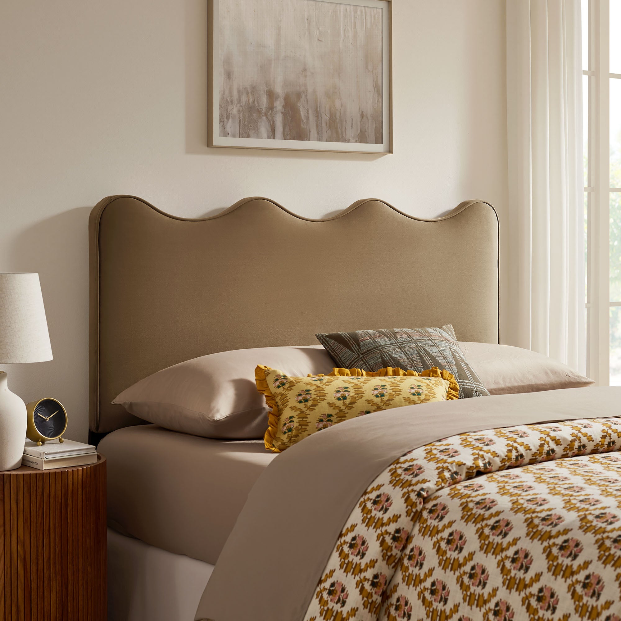 Athena Stain-Resistant Performance Velvet Full Size Headboard