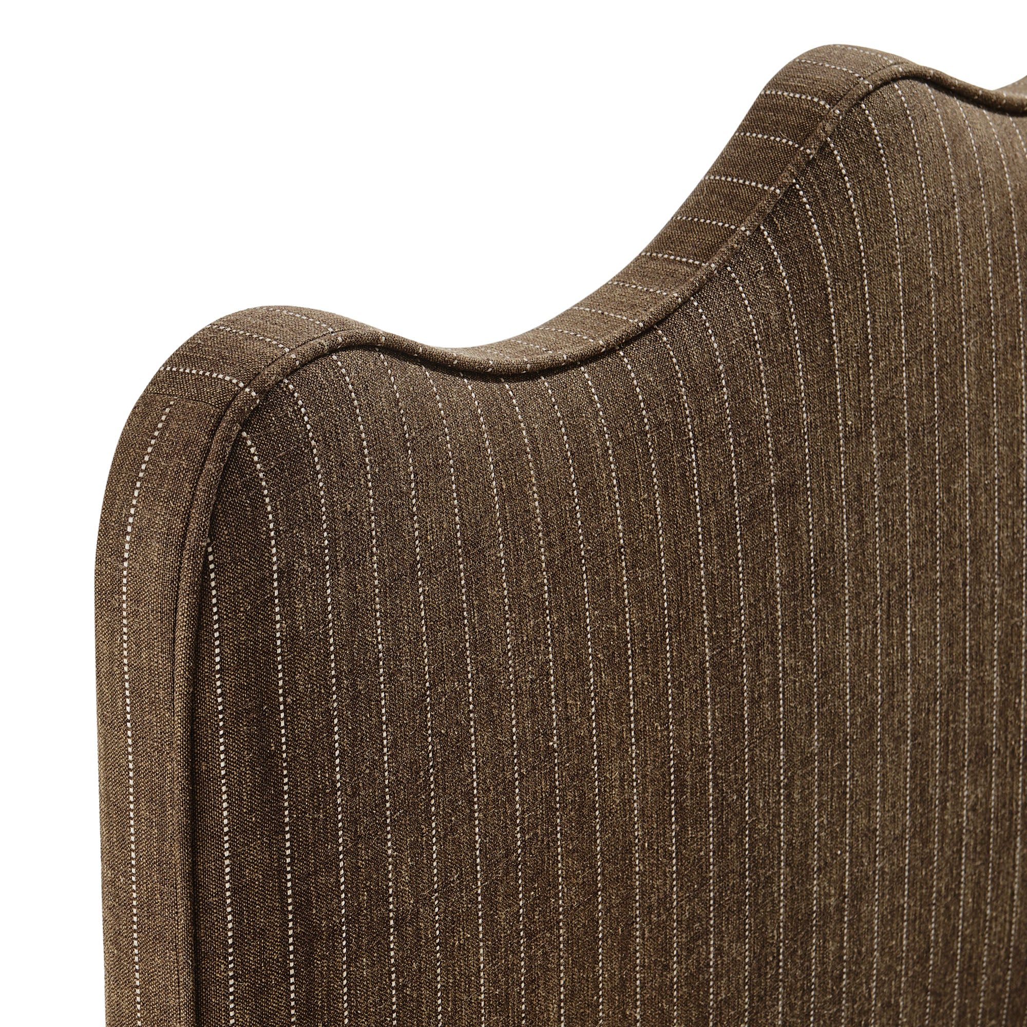 Athena Striped Fabric Upholstered Full Size Headboard