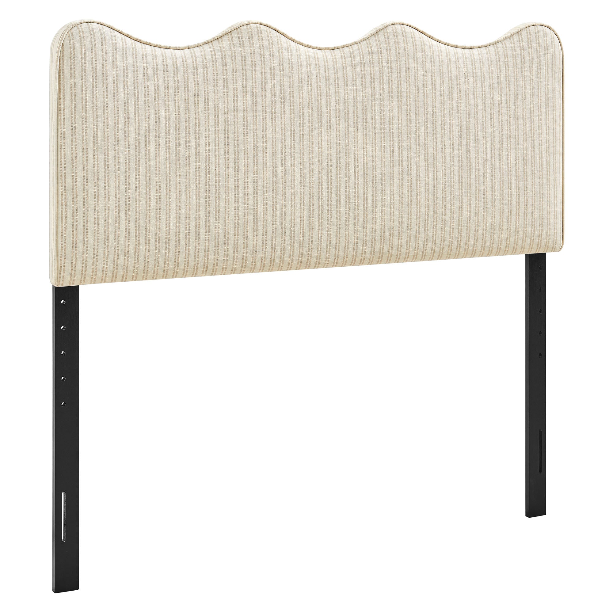 Athena Striped Fabric Upholstered Full Size Headboard