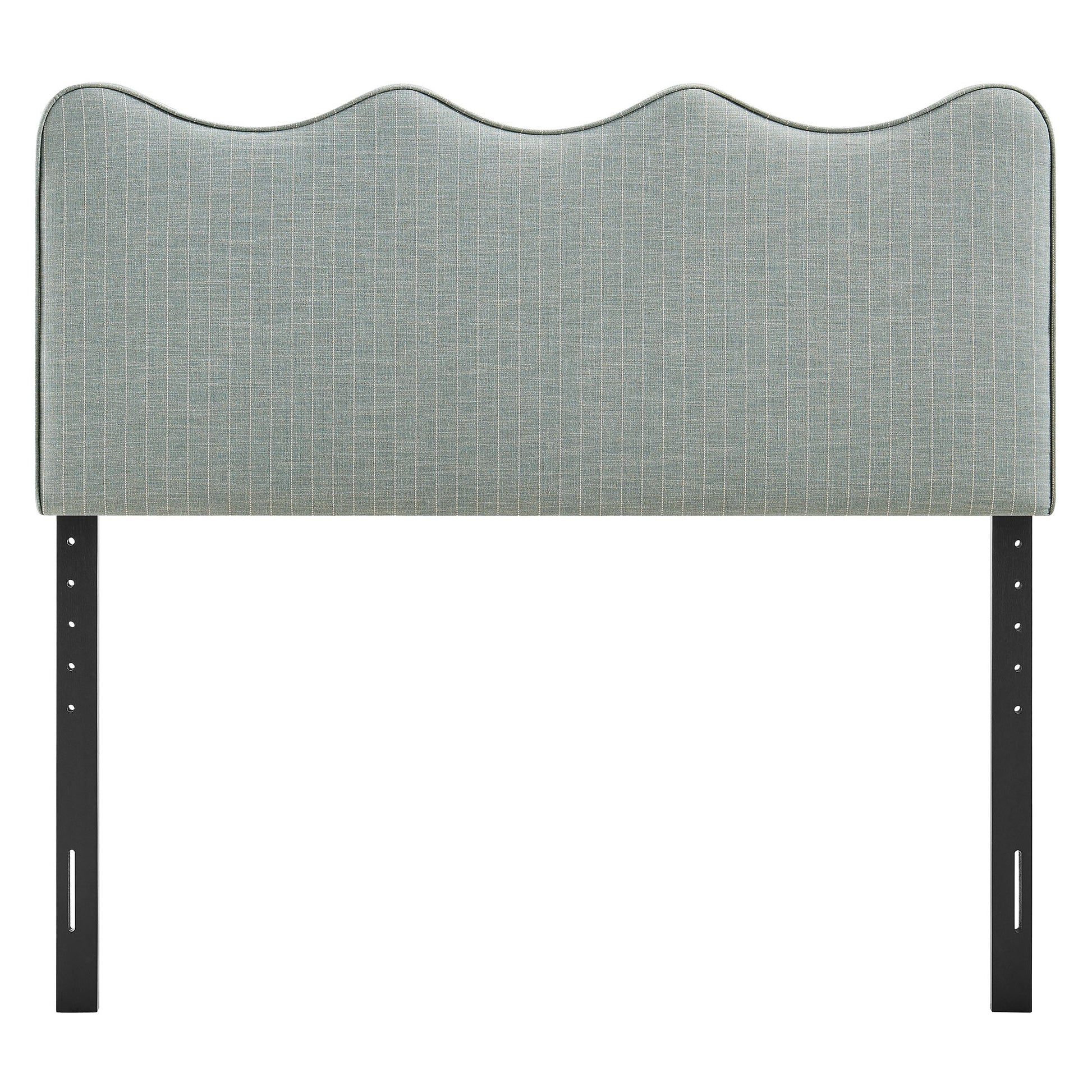 Athena Striped Fabric Upholstered Full Size Headboard