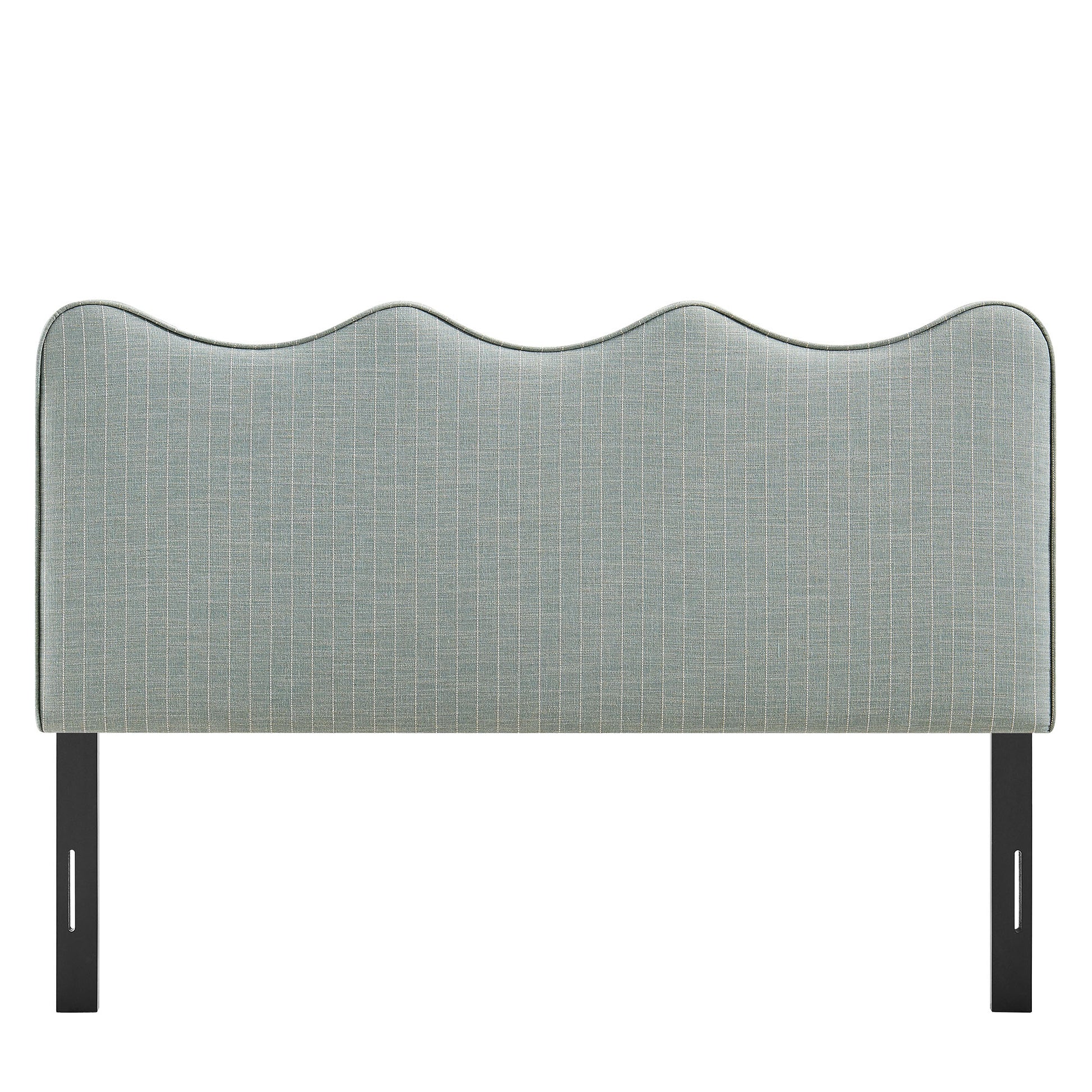 Athena Striped Fabric Upholstered Full Size Headboard