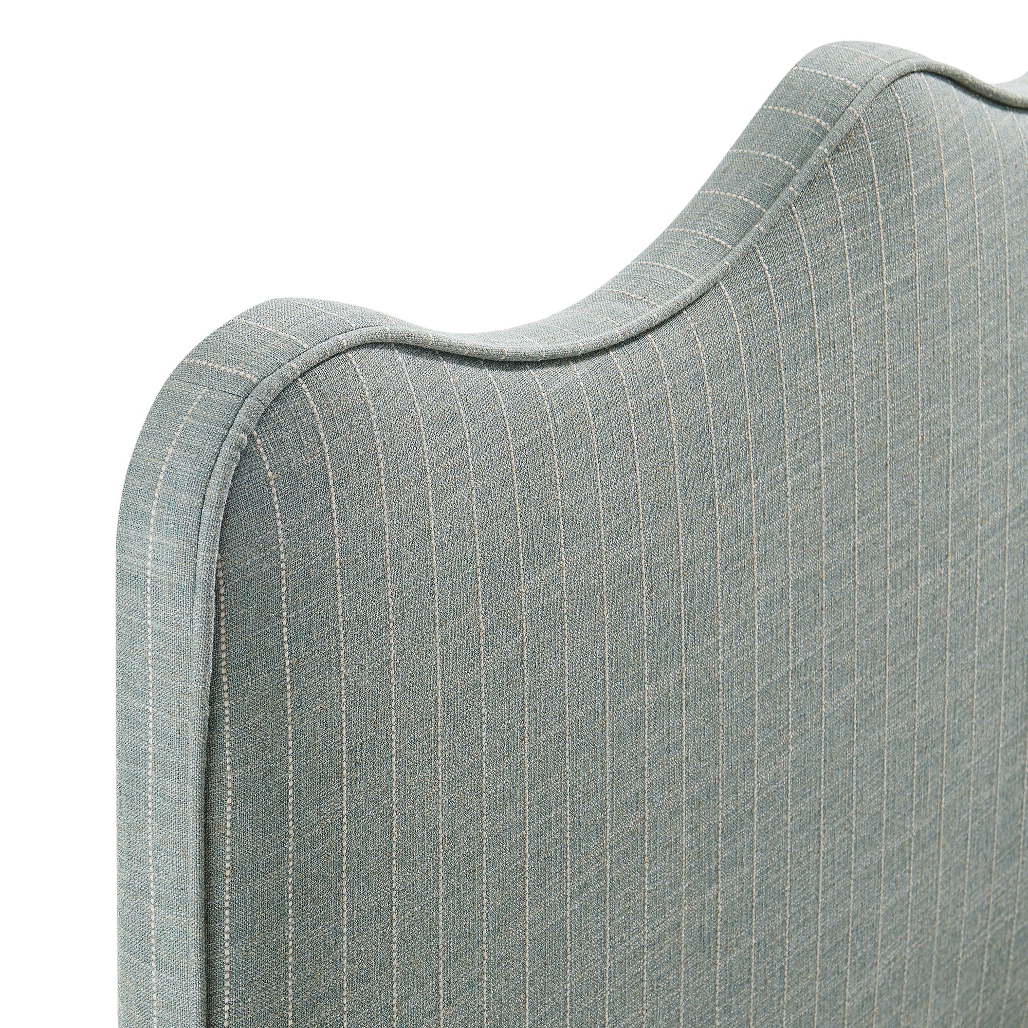 Athena Striped Fabric Upholstered Full Size Headboard