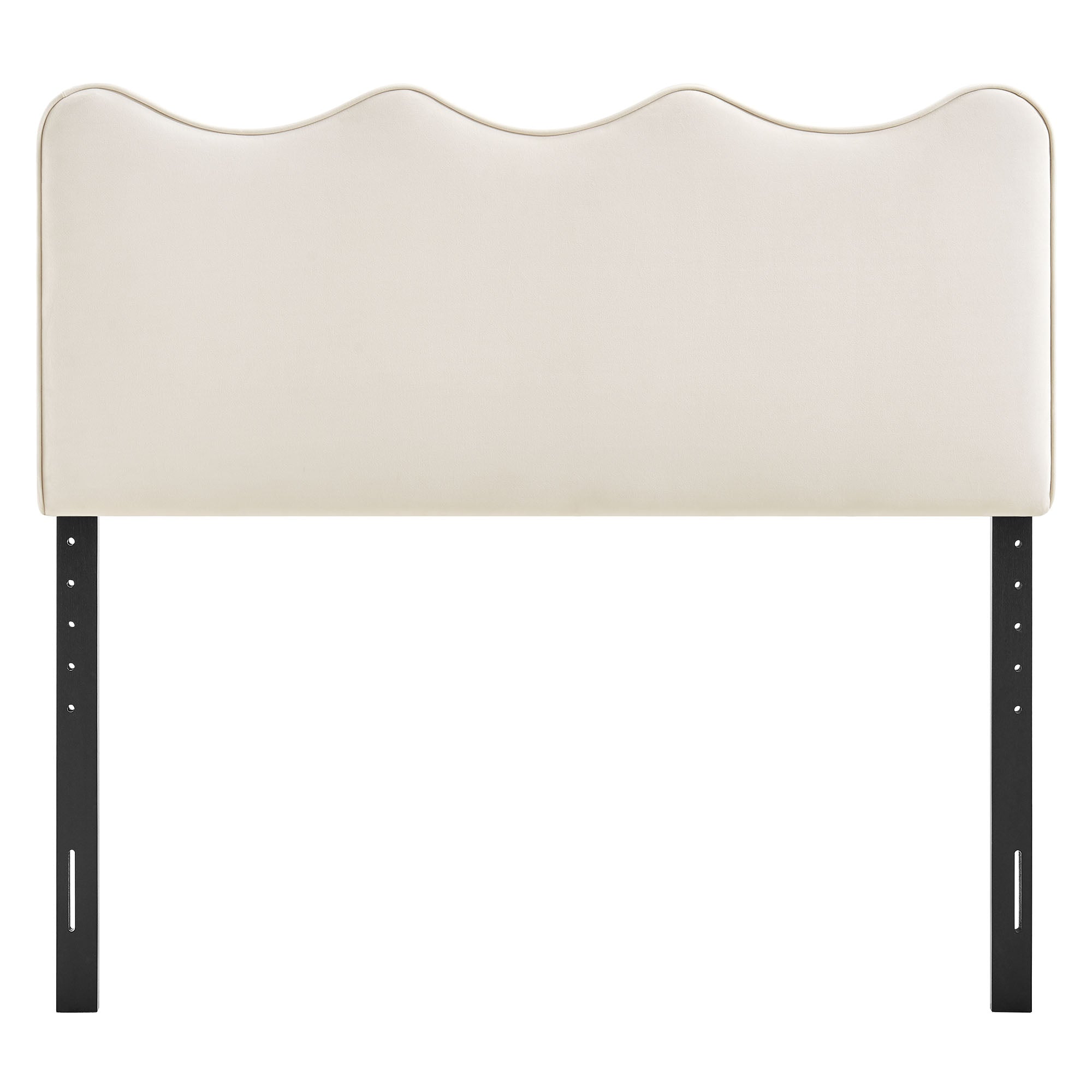 Athena Stain-Resistant Performance Velvet Queen Size Headboard - Chocolate Brown