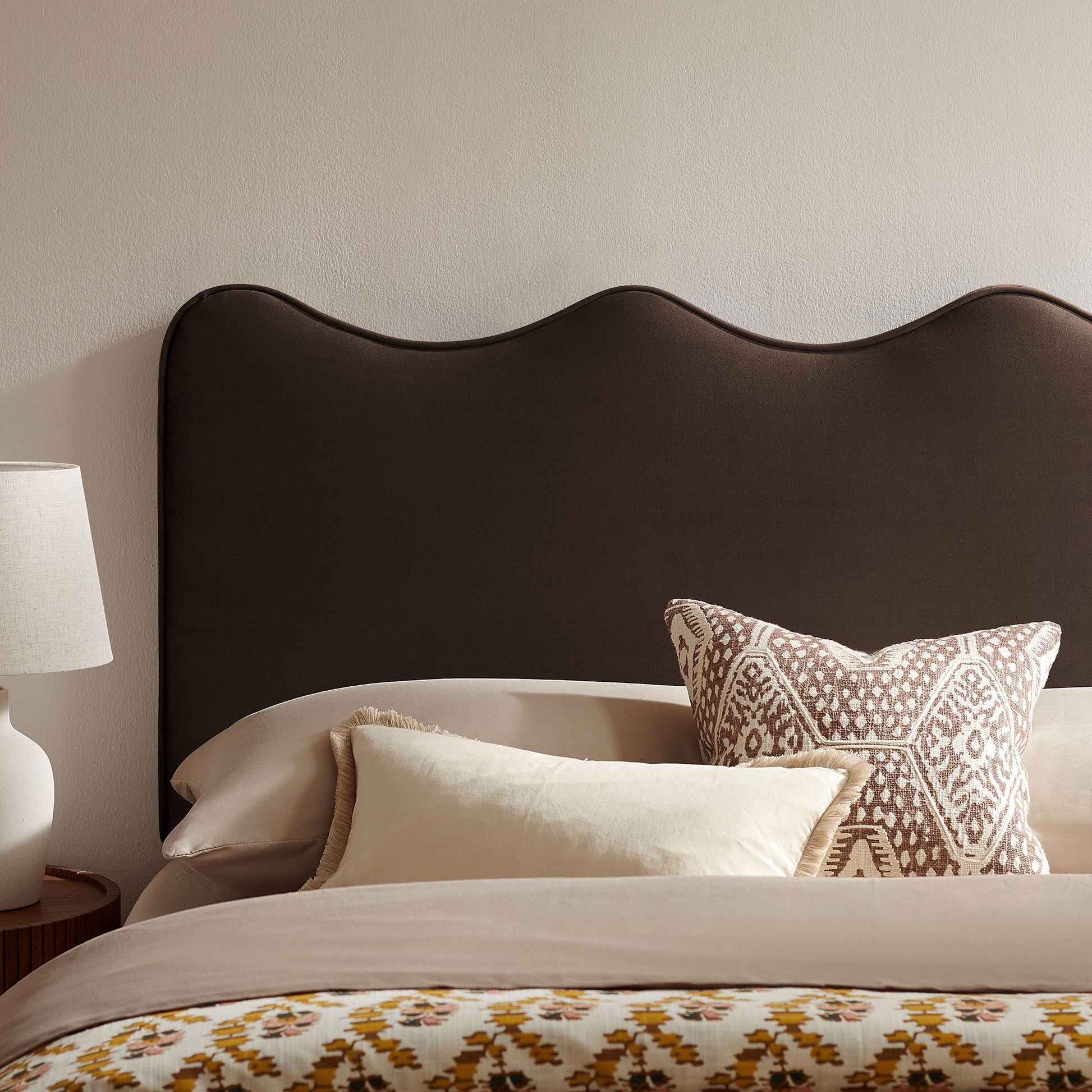 Athena Stain-Resistant Performance Velvet Queen Size Headboard