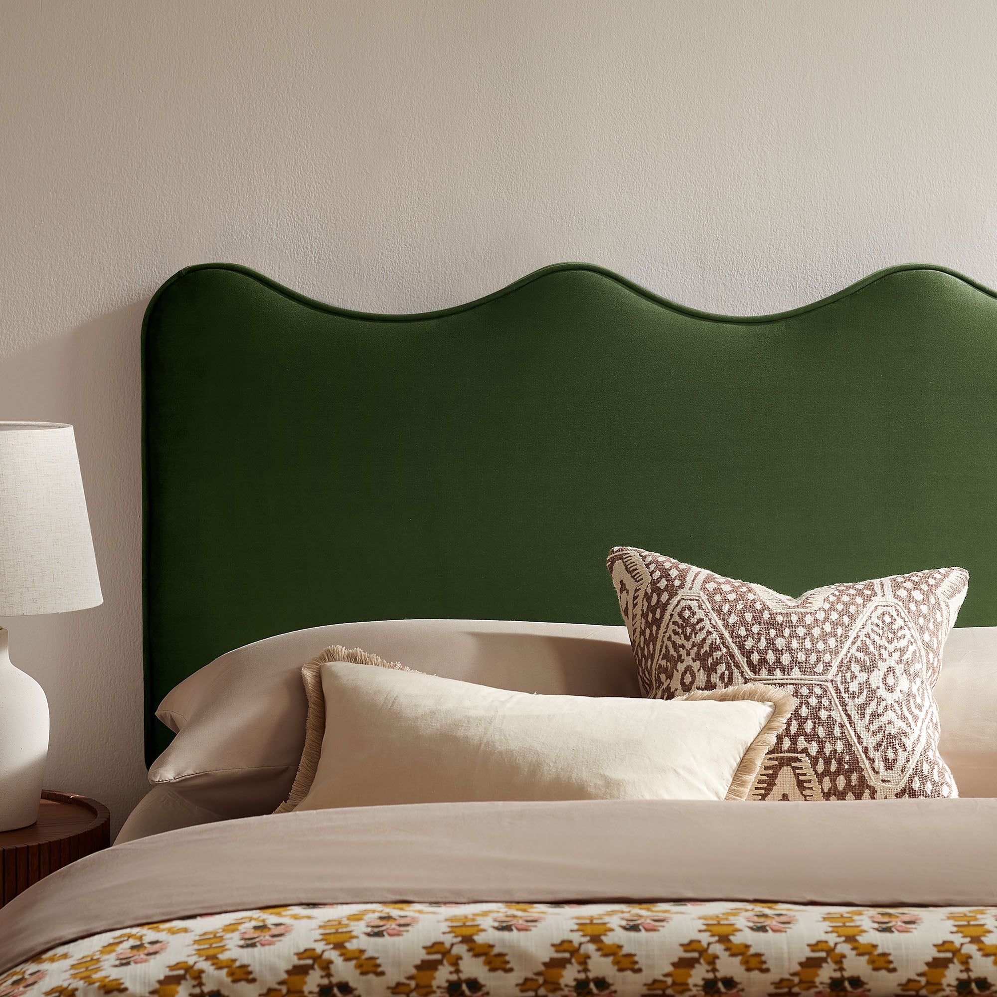 Athena Stain-Resistant Performance Velvet Queen Size Headboard