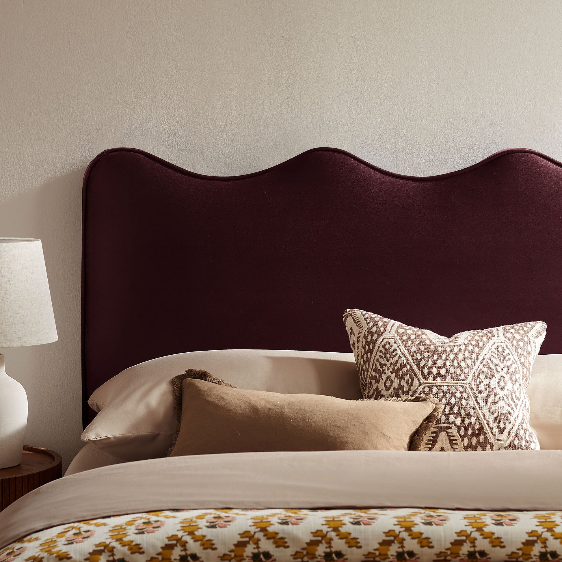 Athena Stain-Resistant Performance Velvet Queen Size Headboard