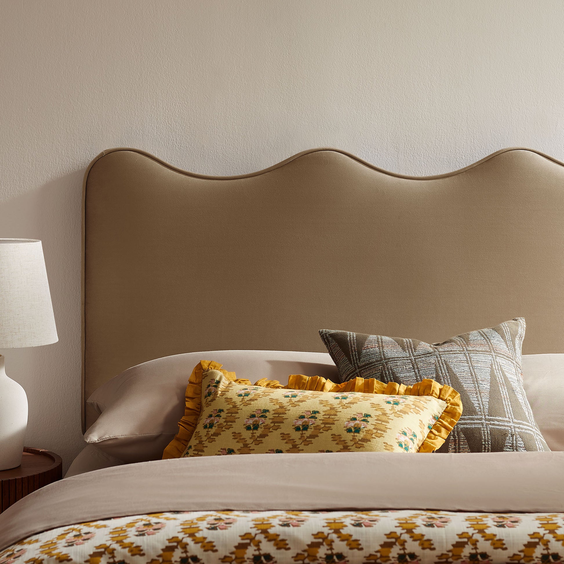 Athena Stain-Resistant Performance Velvet Queen Size Headboard