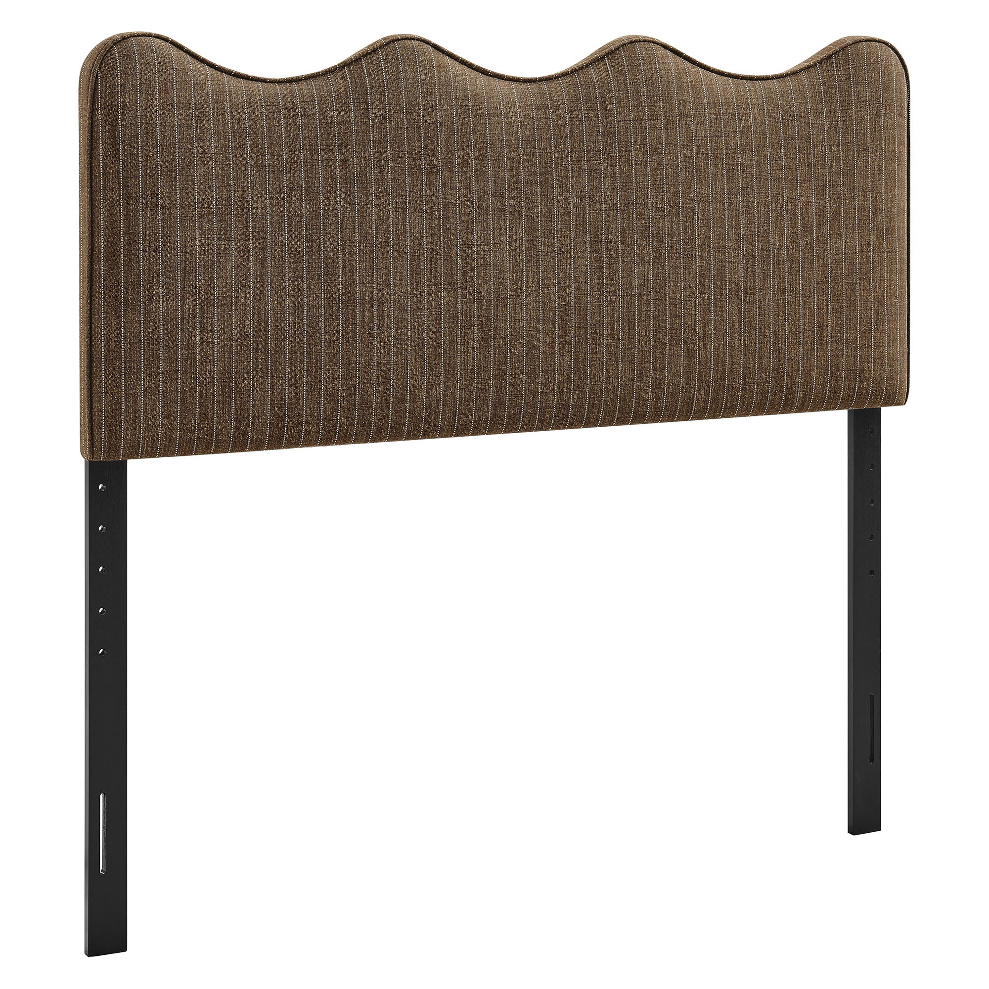 Athena Striped Fabric Upholstered Headboard - Oatmeal Stripe